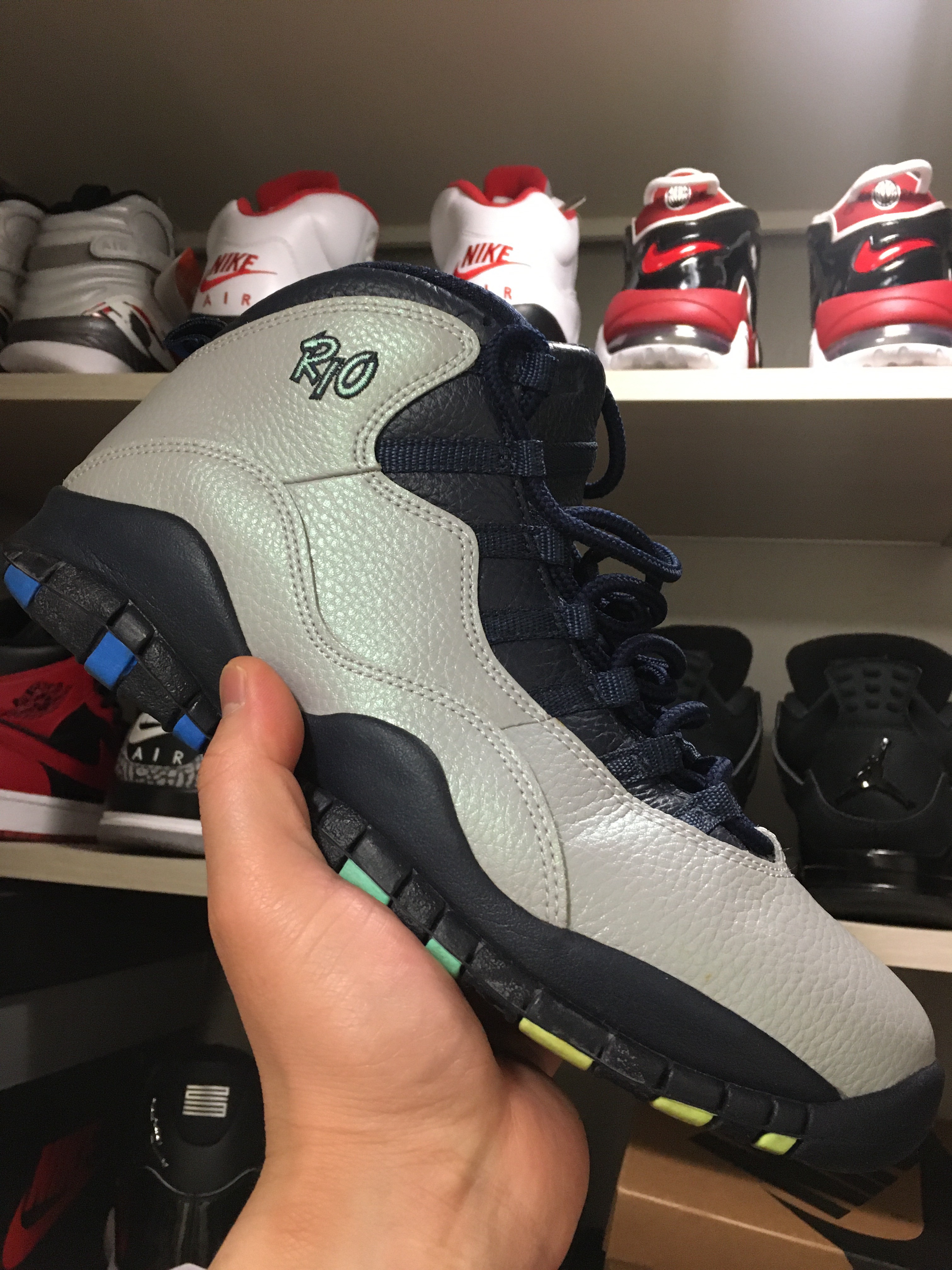Jordan 10 Retro Rio, Jordan 5 Retro Fire Red Silver Tongue 2020 착용 스타일 - 1
