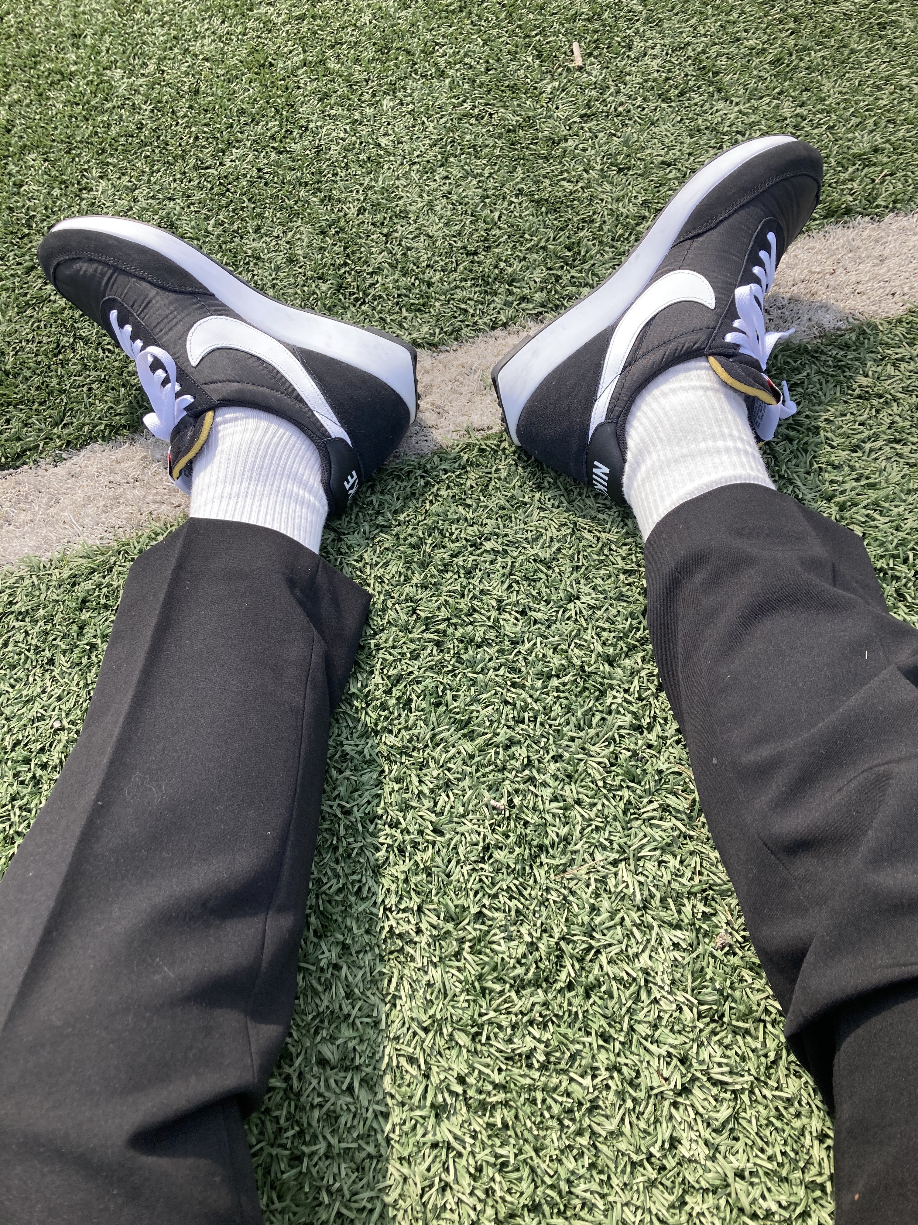 Nike Air Tailwind 79 Black White 착용 스타일