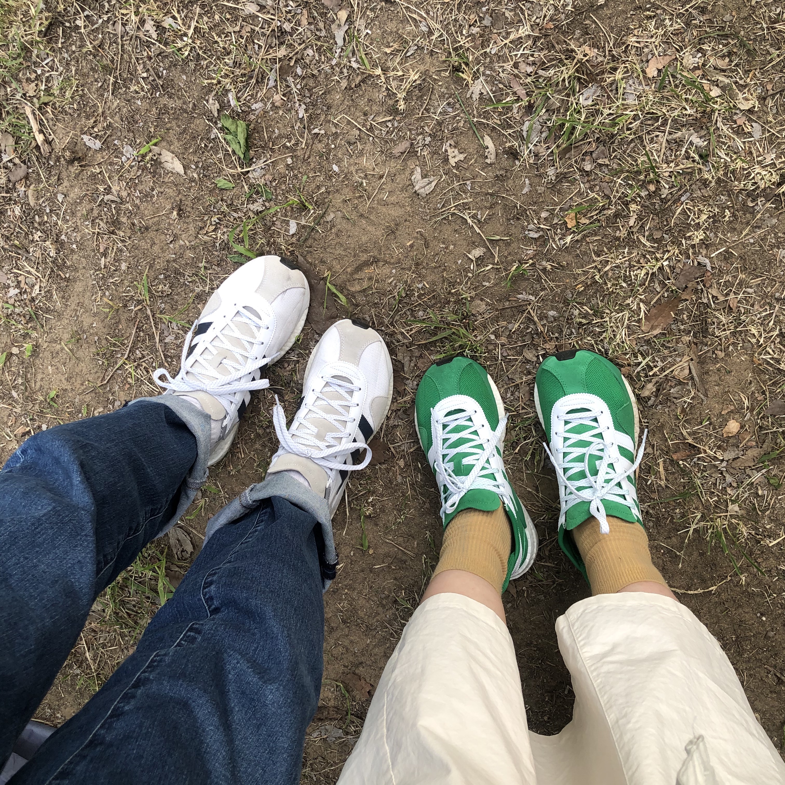 Adidas x Human Made Tokio Solar Hu Green, Adidas x Human Made Tokio Solar Hu White Navy 착용 스타일 - 3