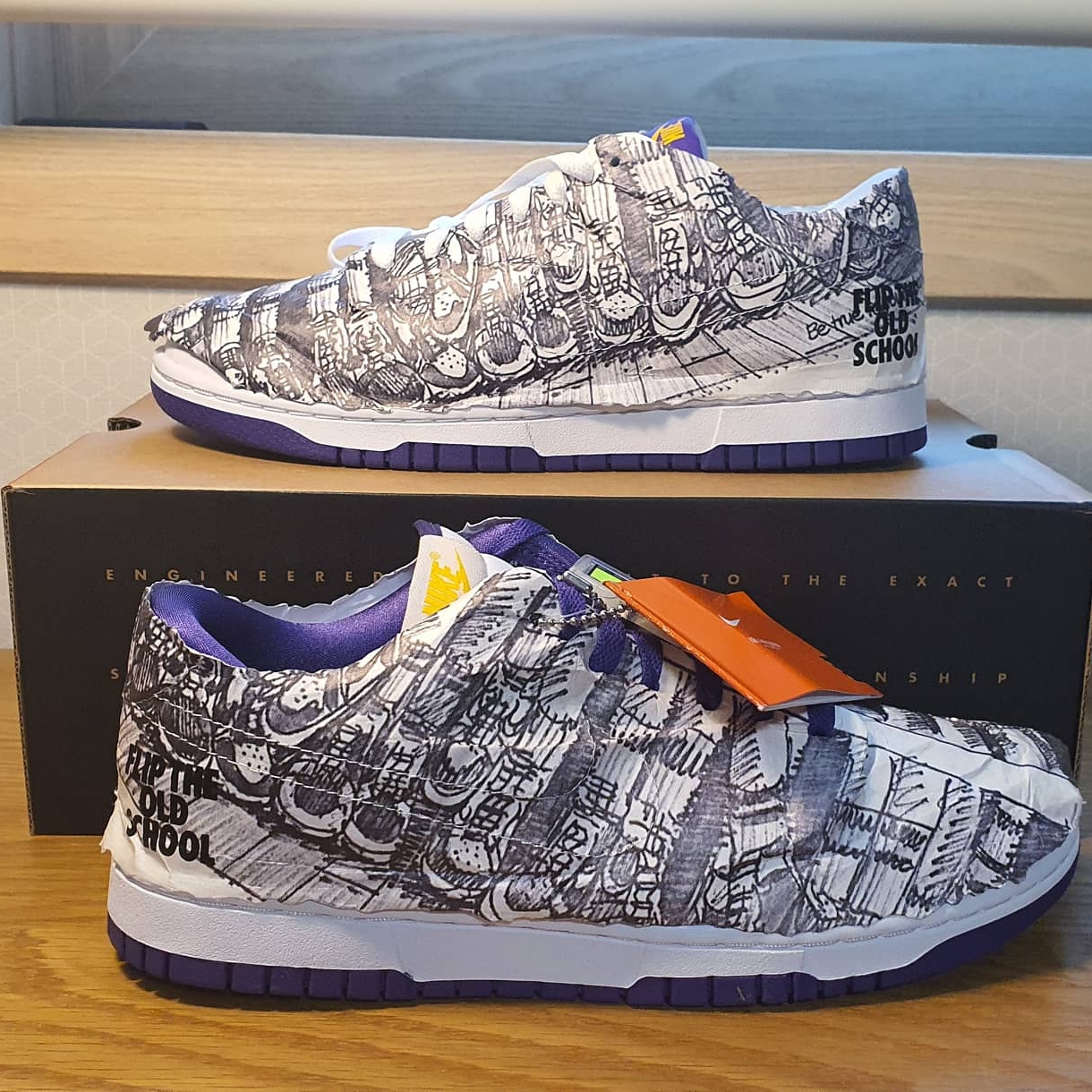 (W) Nike Dunk Low SE Flip 착용 스타일 - 5