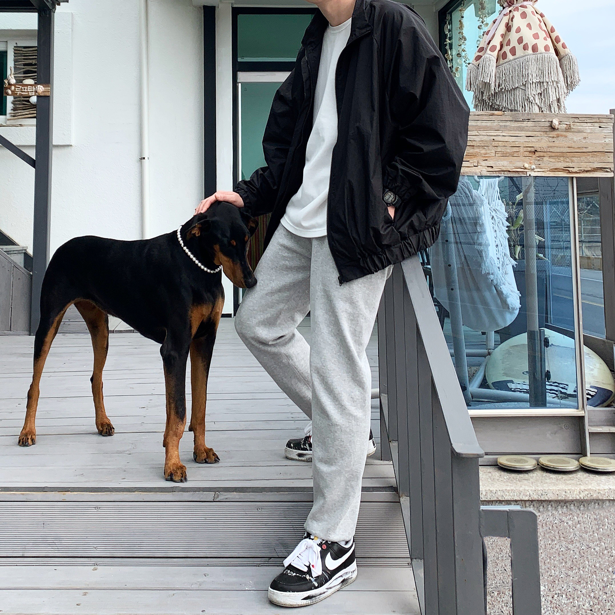 Nike x Peaceminusone Air Force 1 Low Para-Noise 착용 스타일