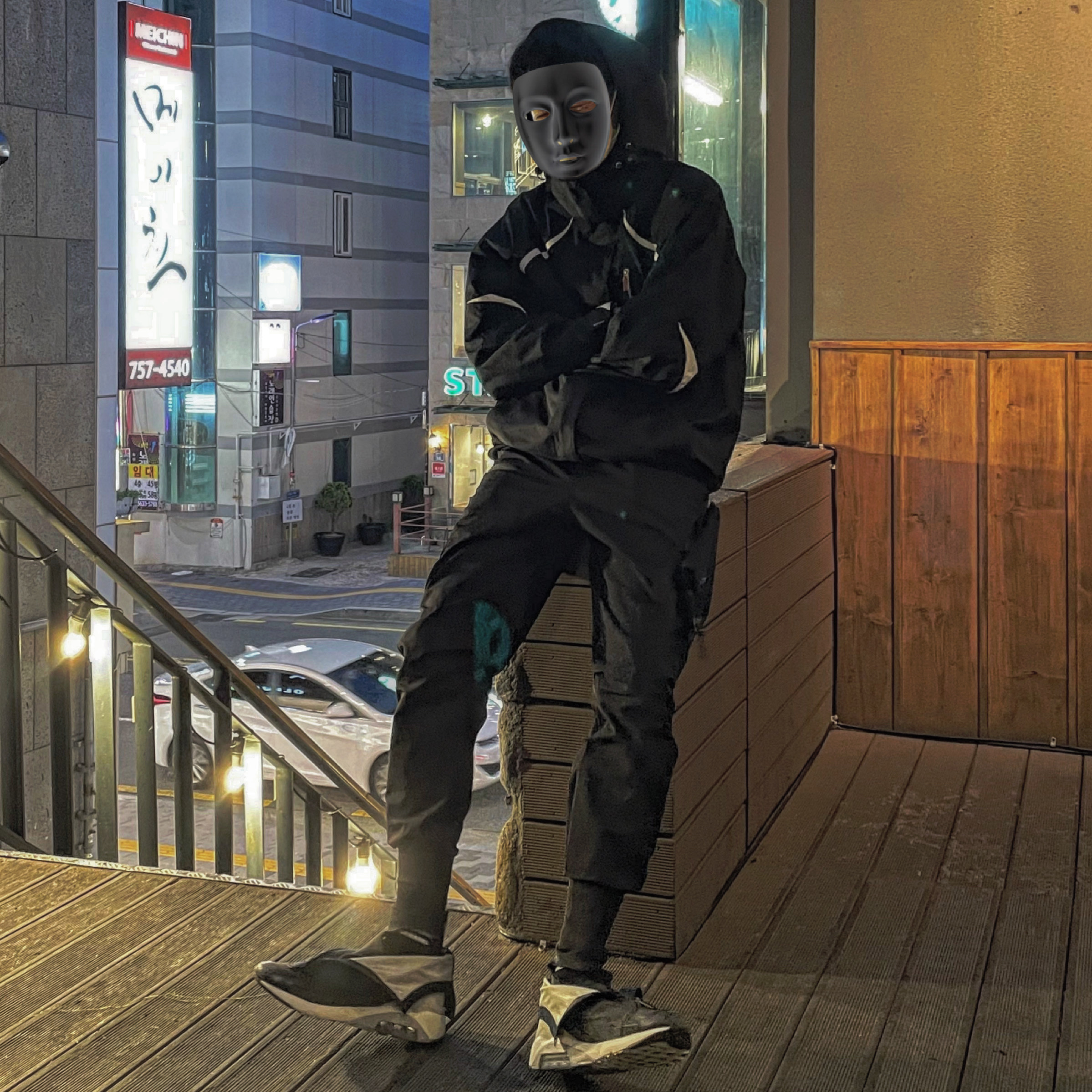 Nike x Ambush Air Max 180 High Black 착용 스타일