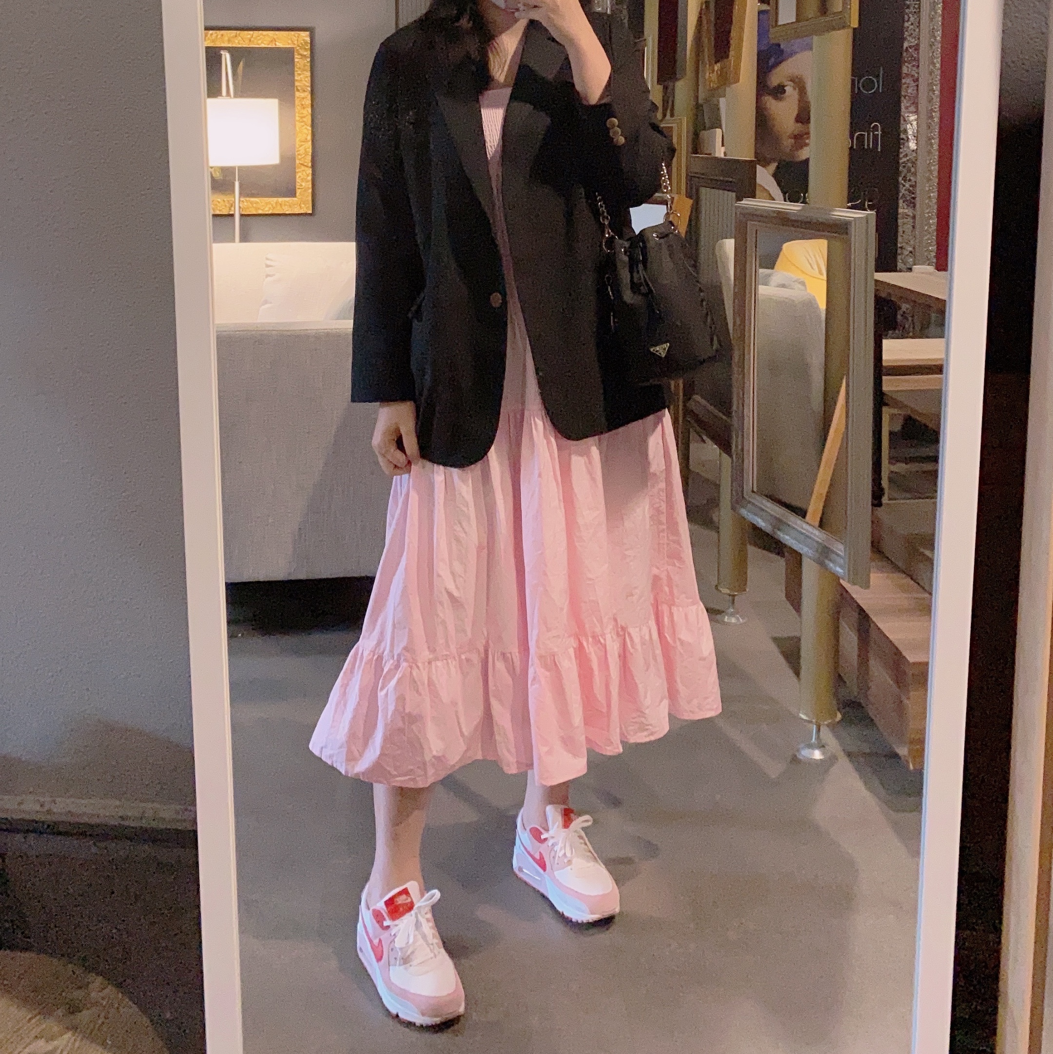 (W) Nike Air Max 90 QS Valentine's Day 착용 스타일