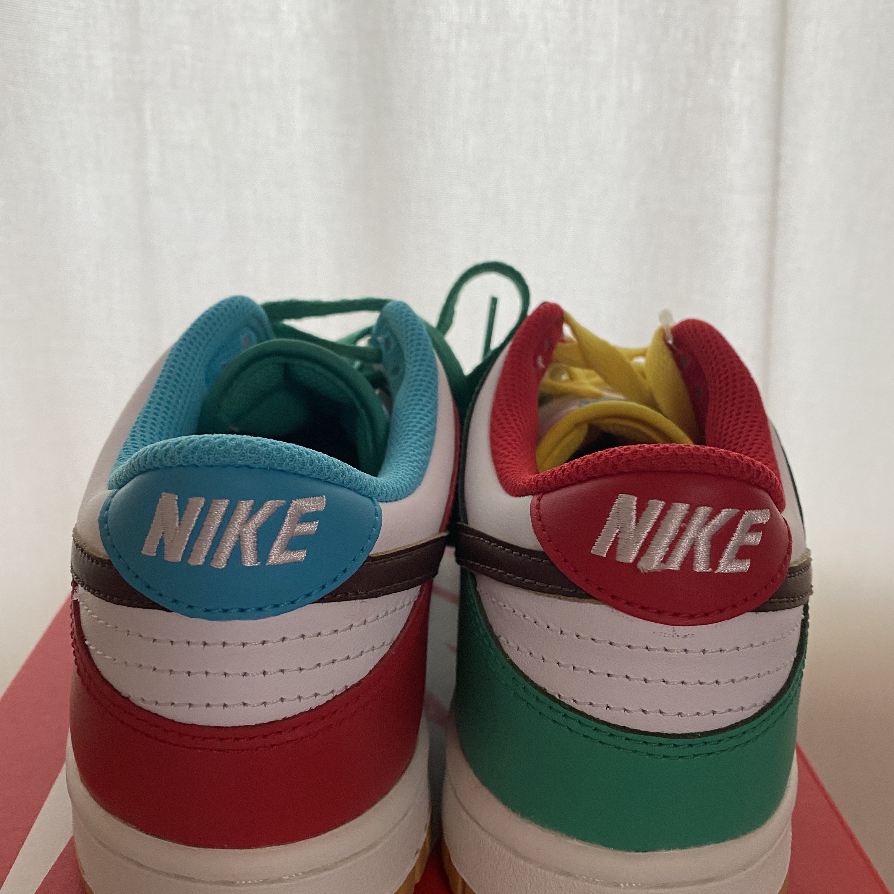 Nike Dunk Low SE Free.99 White, (GS) Nike Dunk Low SE Free.99 White 착용 스타일 - 3