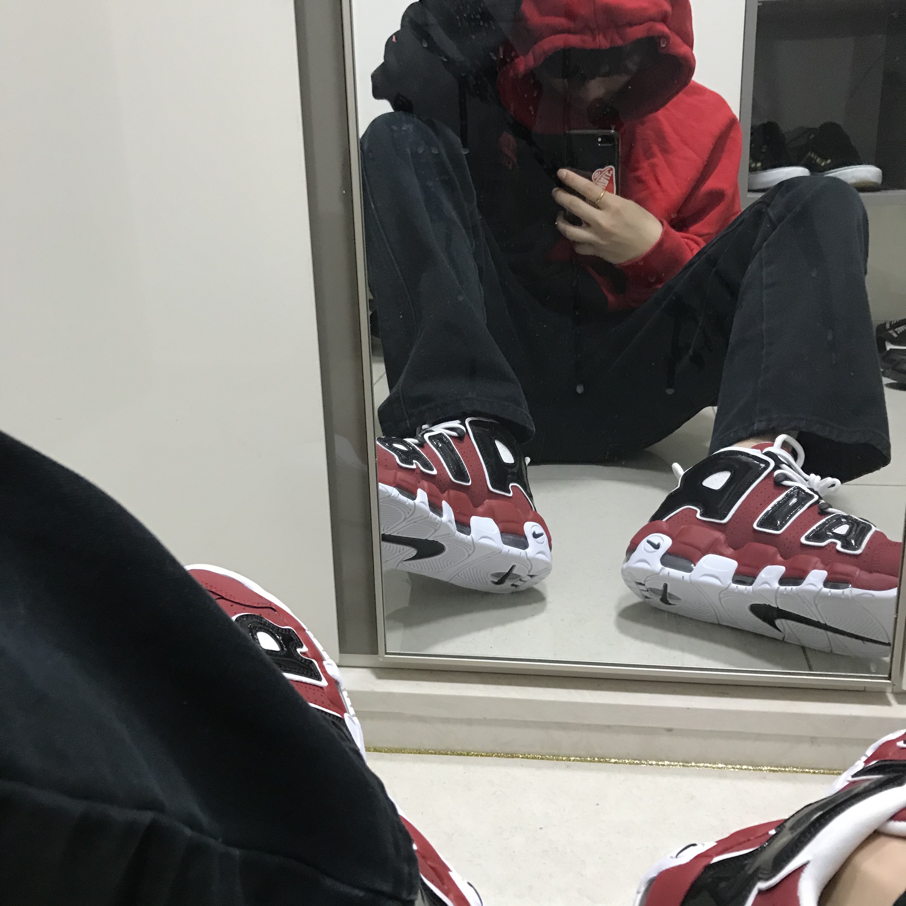 Nike Air More Uptempo 96 Bulls 2021 착용 스타일 - 1
