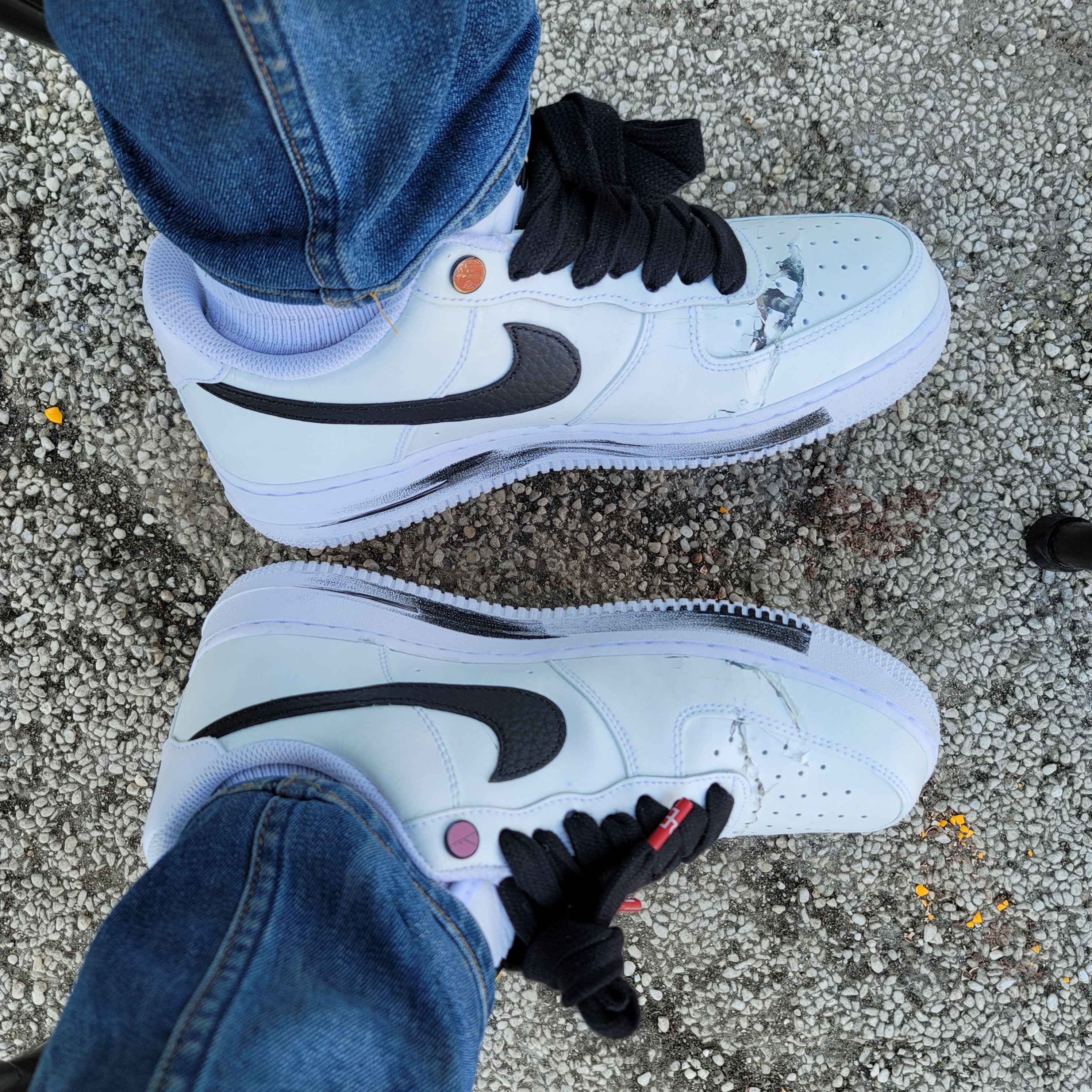 Nike x Peaceminusone Air Force 1 Low Para-Noise 2.0 착용 스타일 - 1