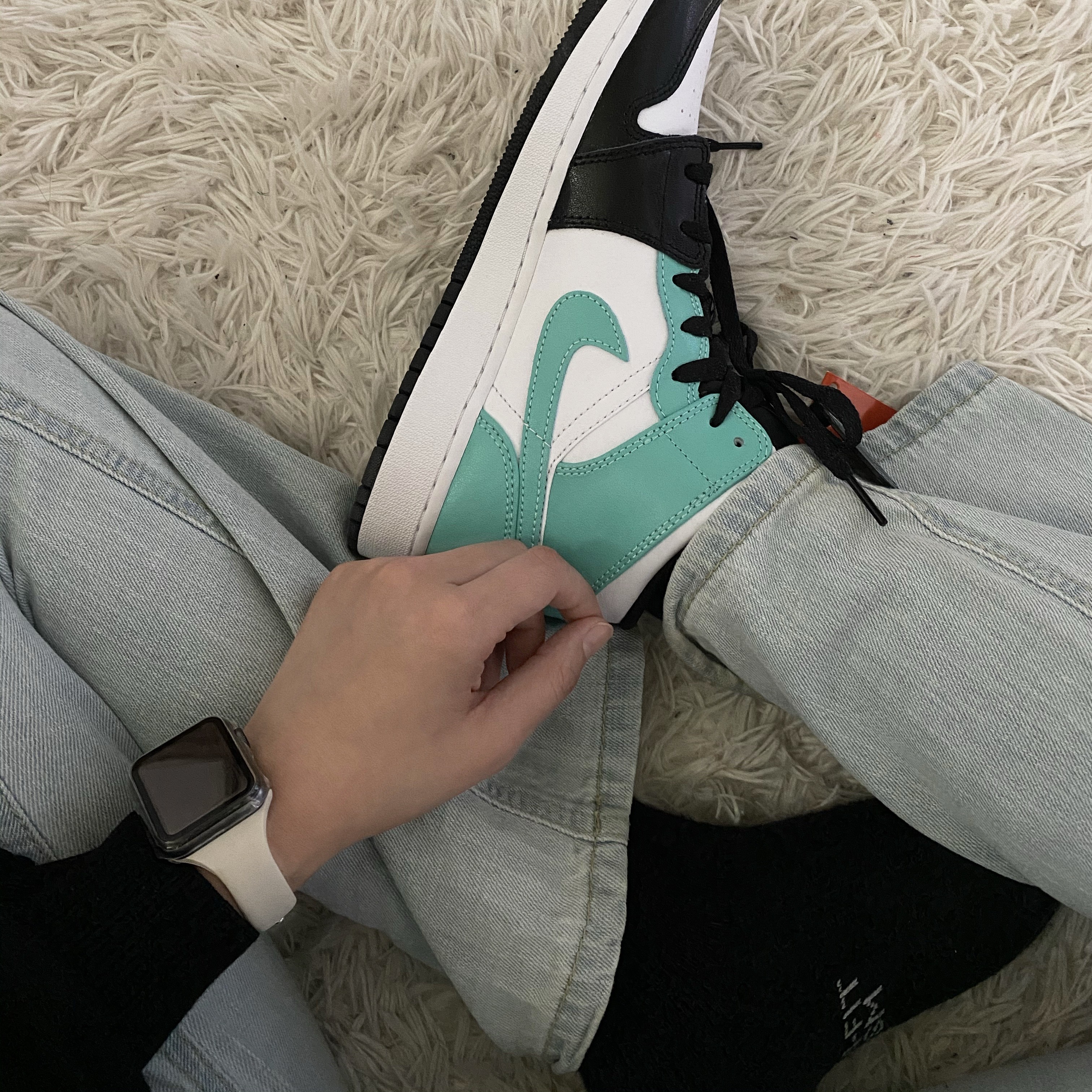 (GS) Jordan 1 Mid Tropical Twist, Jordan 1 Mid Tropical Twist 착용 스타일