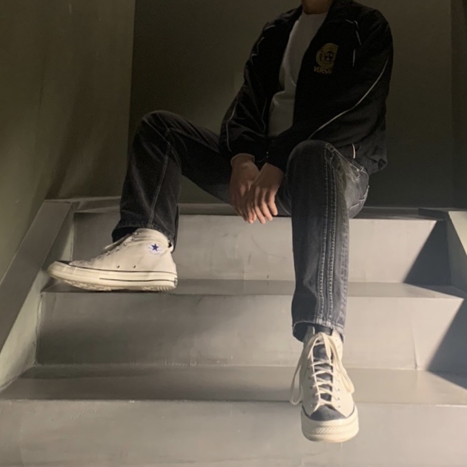 Converse x Fear of God Essentials Chuck 70 Hi Natural 2020 착용 스타일 - 1