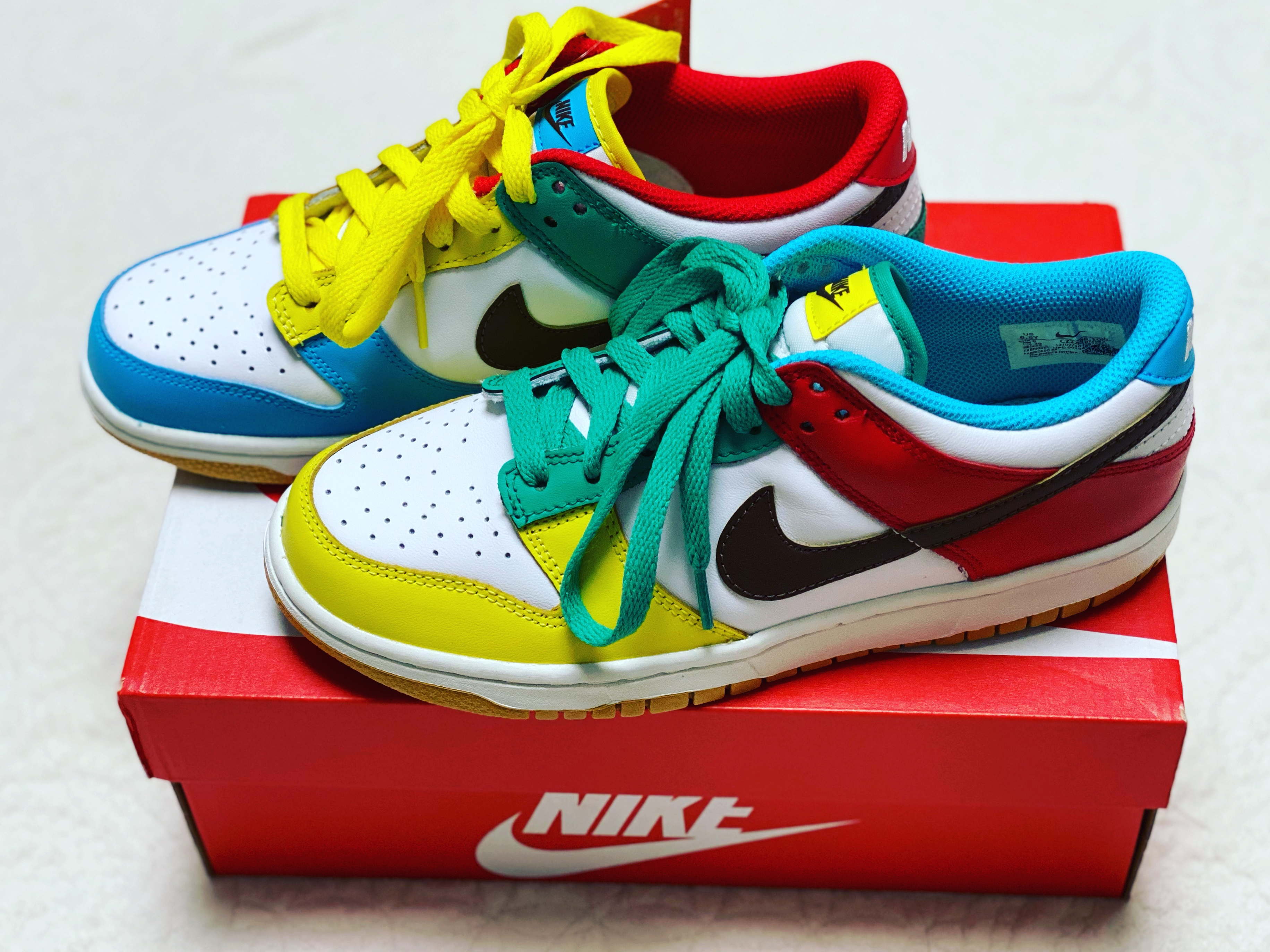 (GS) Nike Dunk Low SE Free.99 White 착용 스타일