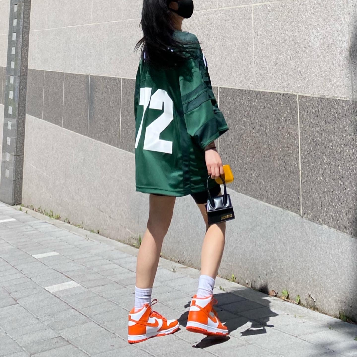 Nike x Cactus Plant Flea Market S/S Jersey Green - Asia, Nike x Cactus Plant Flea Market S/S Jersey Green - US/EU 착용 스타일 - 3
