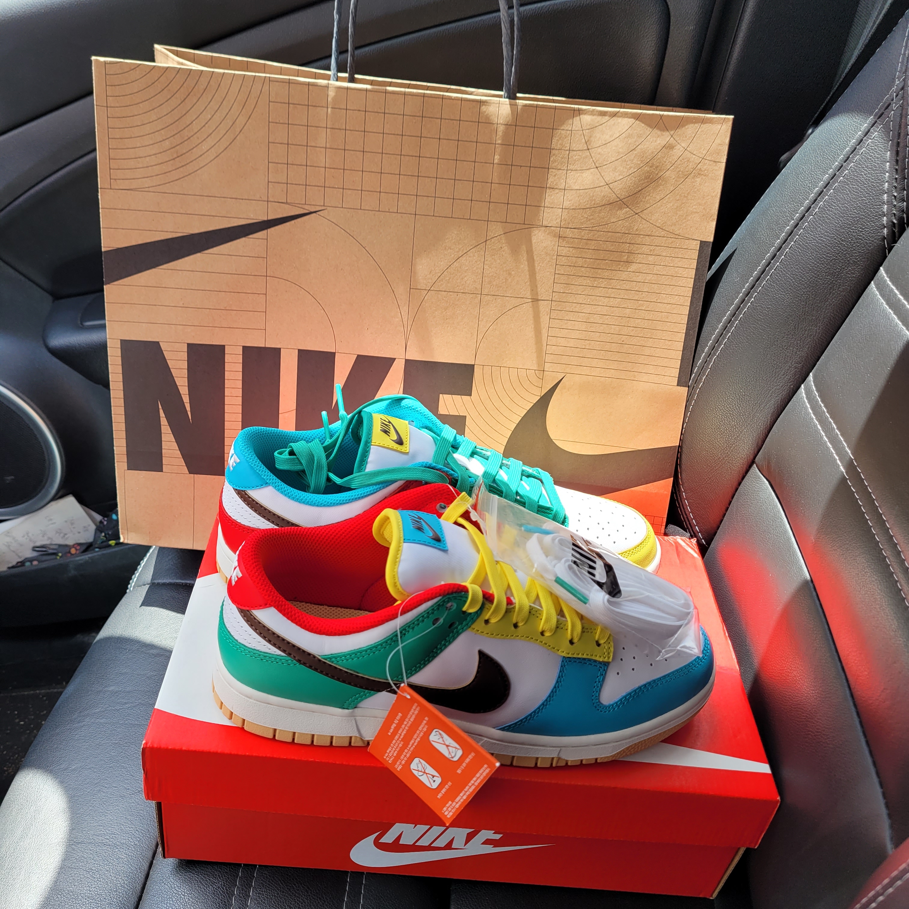 Nike Dunk Low SE Free.99 White 착용 스타일 - 4