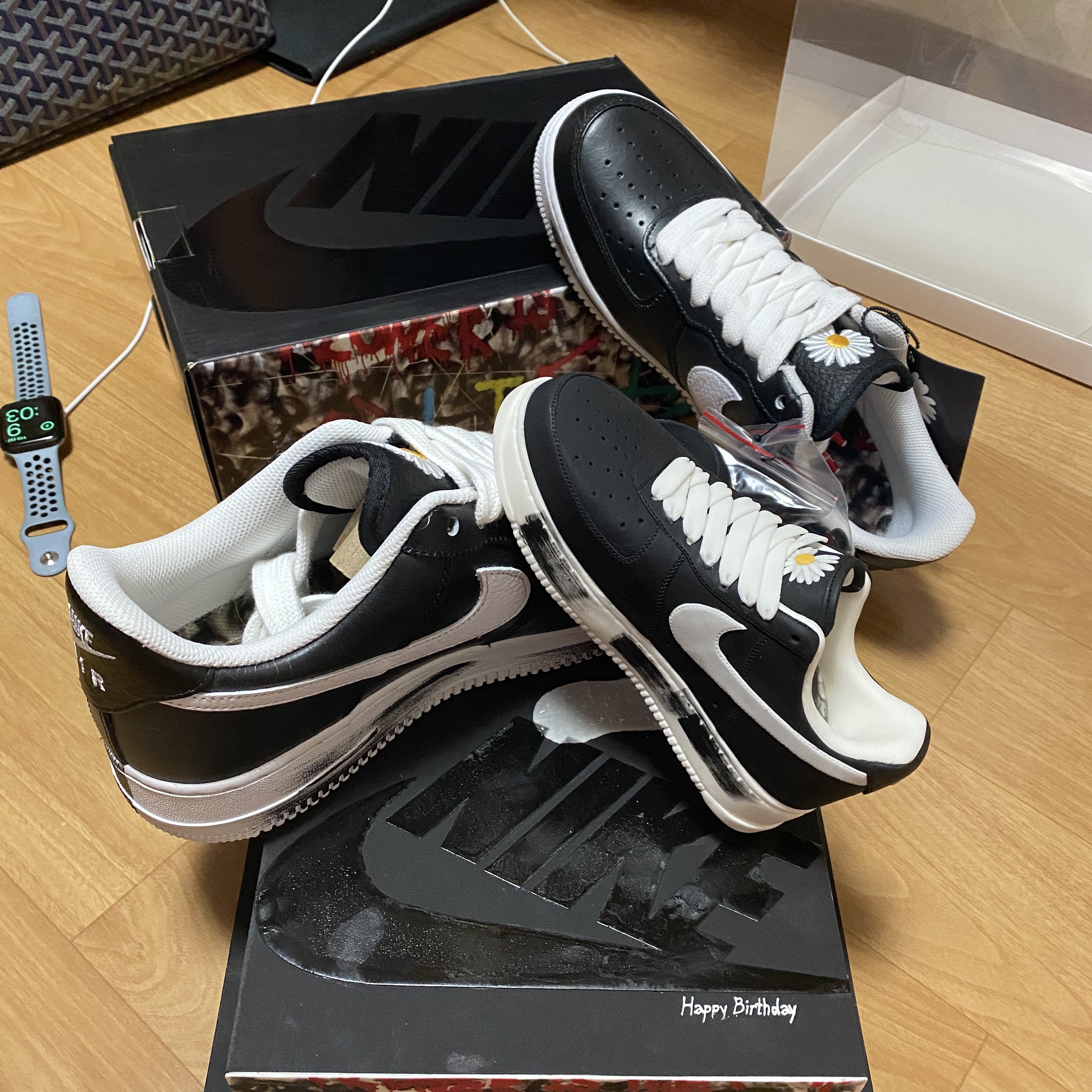 Nike x Peaceminusone Air Force 1 Low Para-Noise 착용 스타일