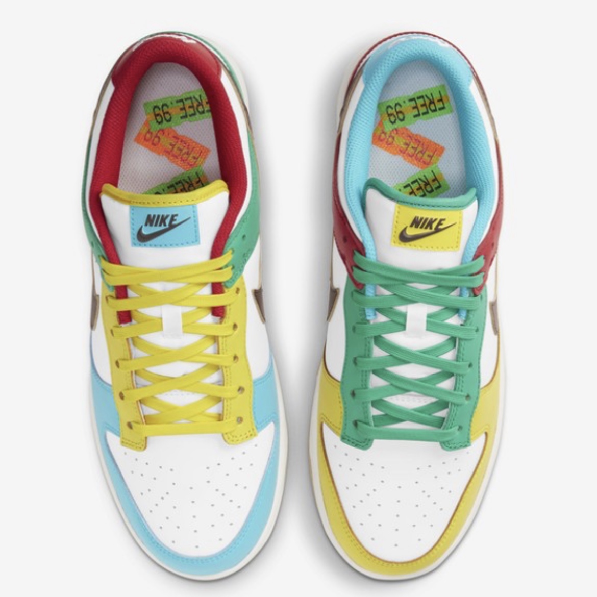 Nike Dunk Low SE Free.99 White 착용 스타일 - 1