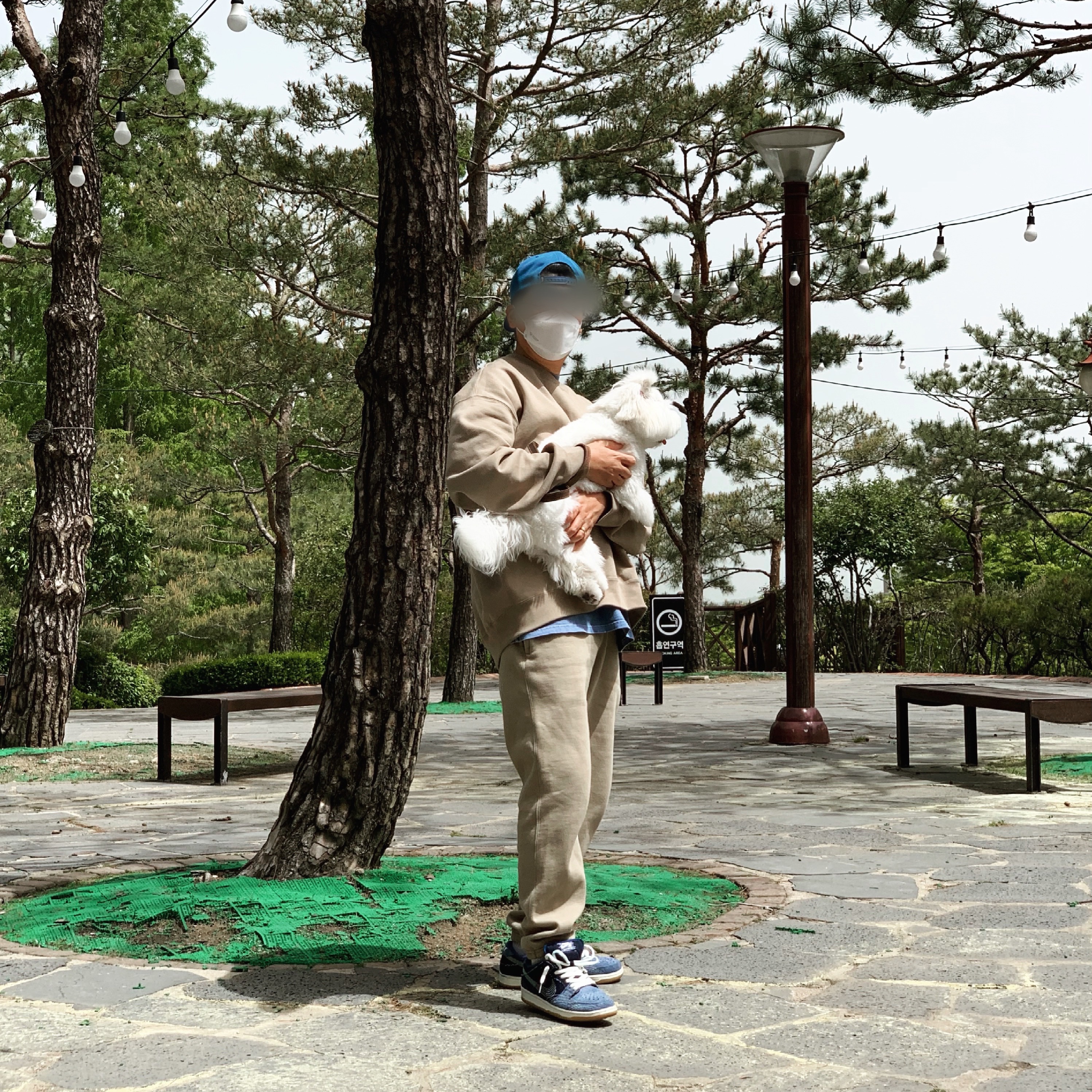 Nike SB Dunk Low Pro Mystic Navy 착용 스타일 - 1