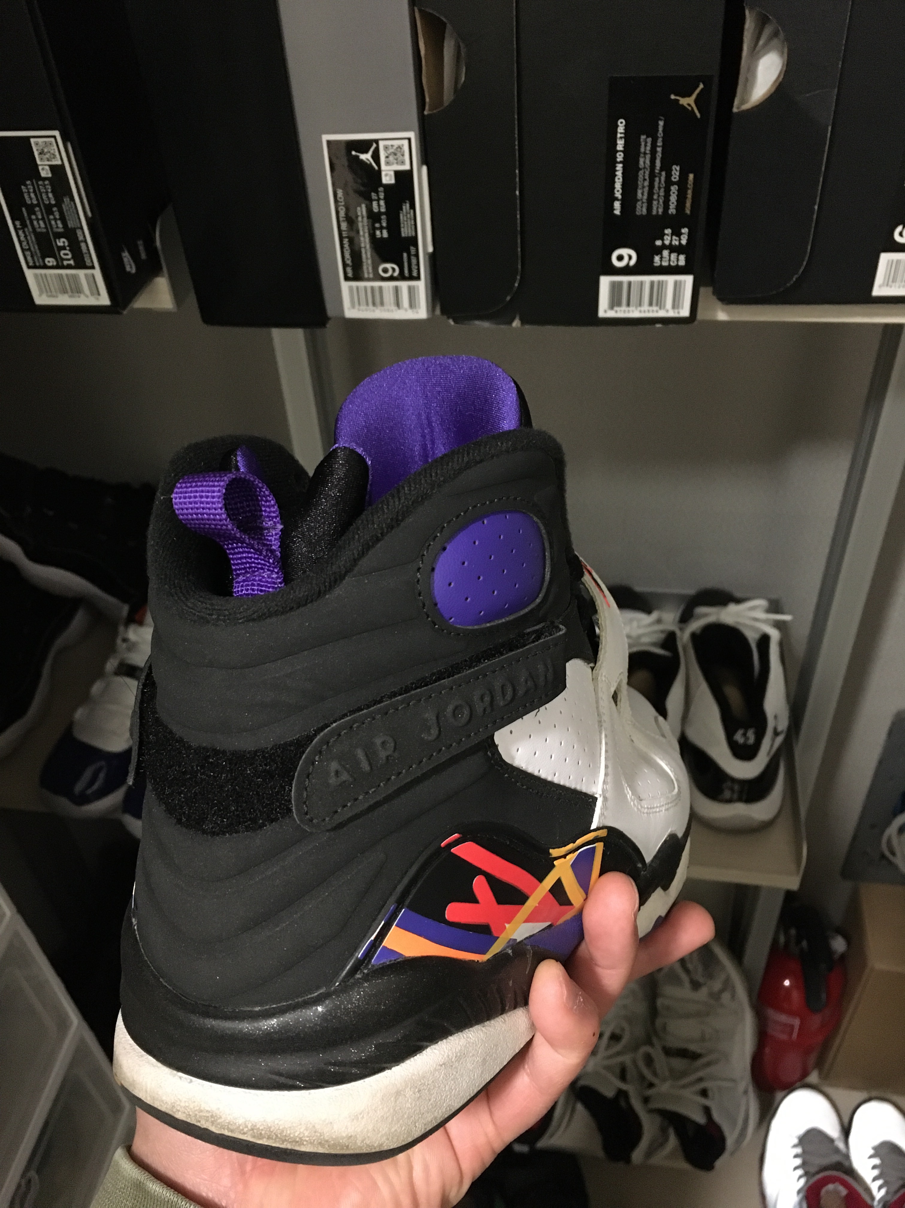 Jordan 8 Retro Three-Peat, (GS) Jordan 8 Retro Three-Peat 착용 스타일 - 2