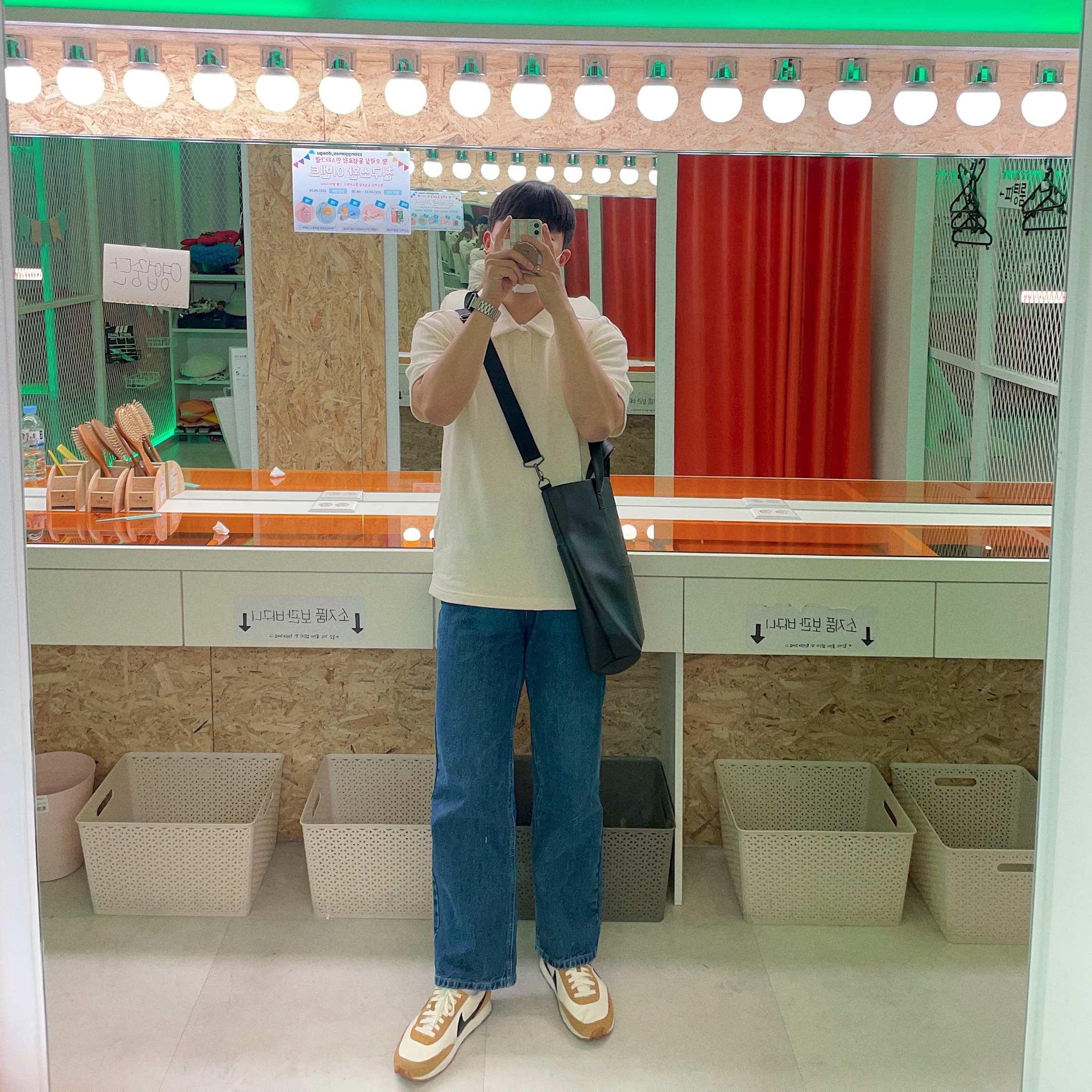 (W) Nike Daybreak Wheat 착용 스타일