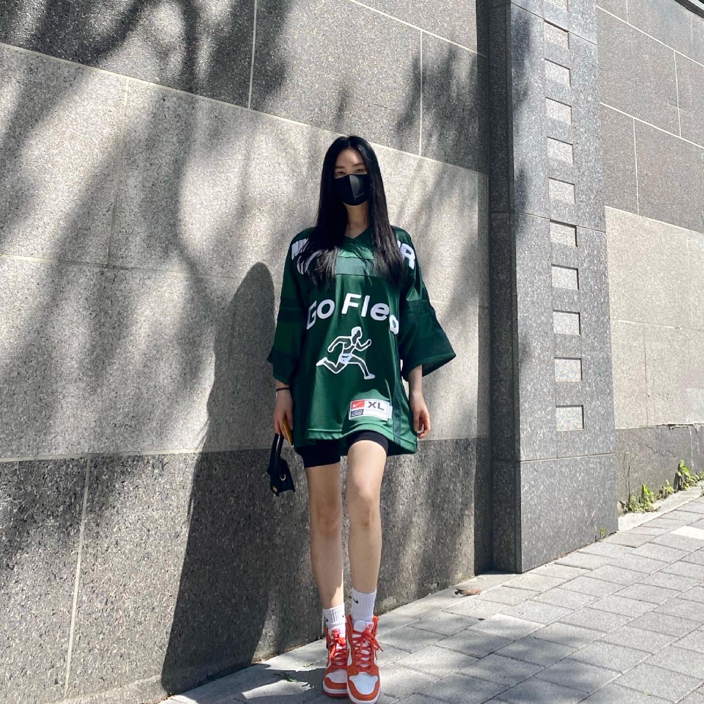 Nike x Cactus Plant Flea Market S/S Jersey Green - Asia, Nike x Cactus Plant Flea Market S/S Jersey Green - US/EU 착용 스타일 - 2