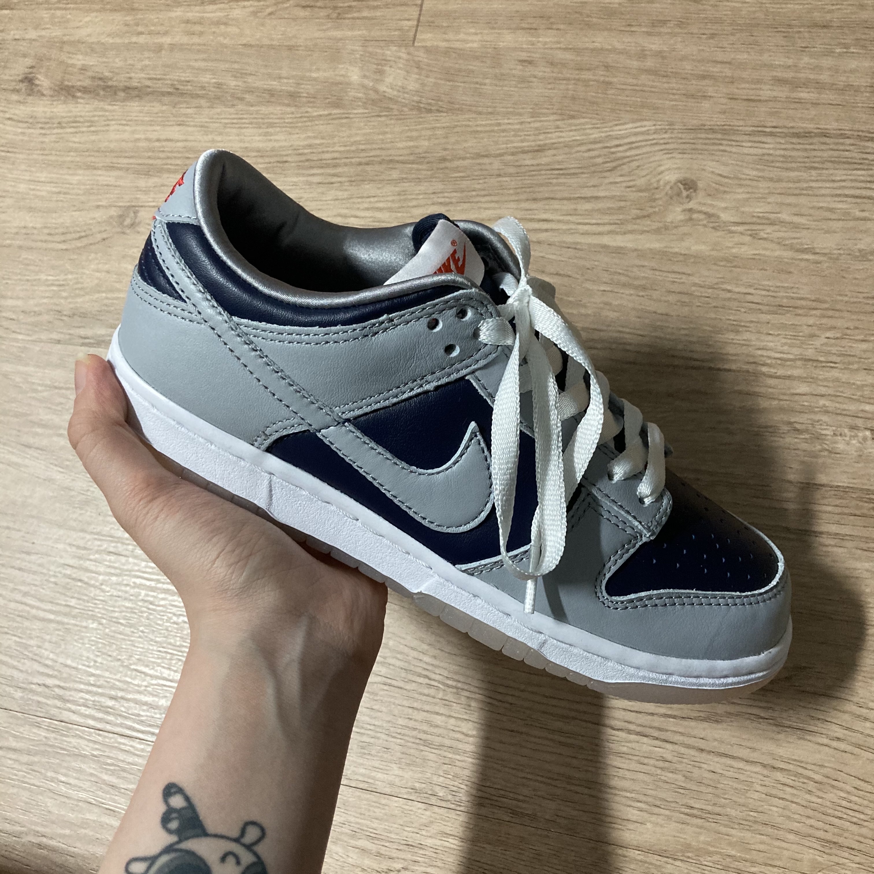 (W) Nike Dunk Low SP College Navy 착용 스타일 - 2