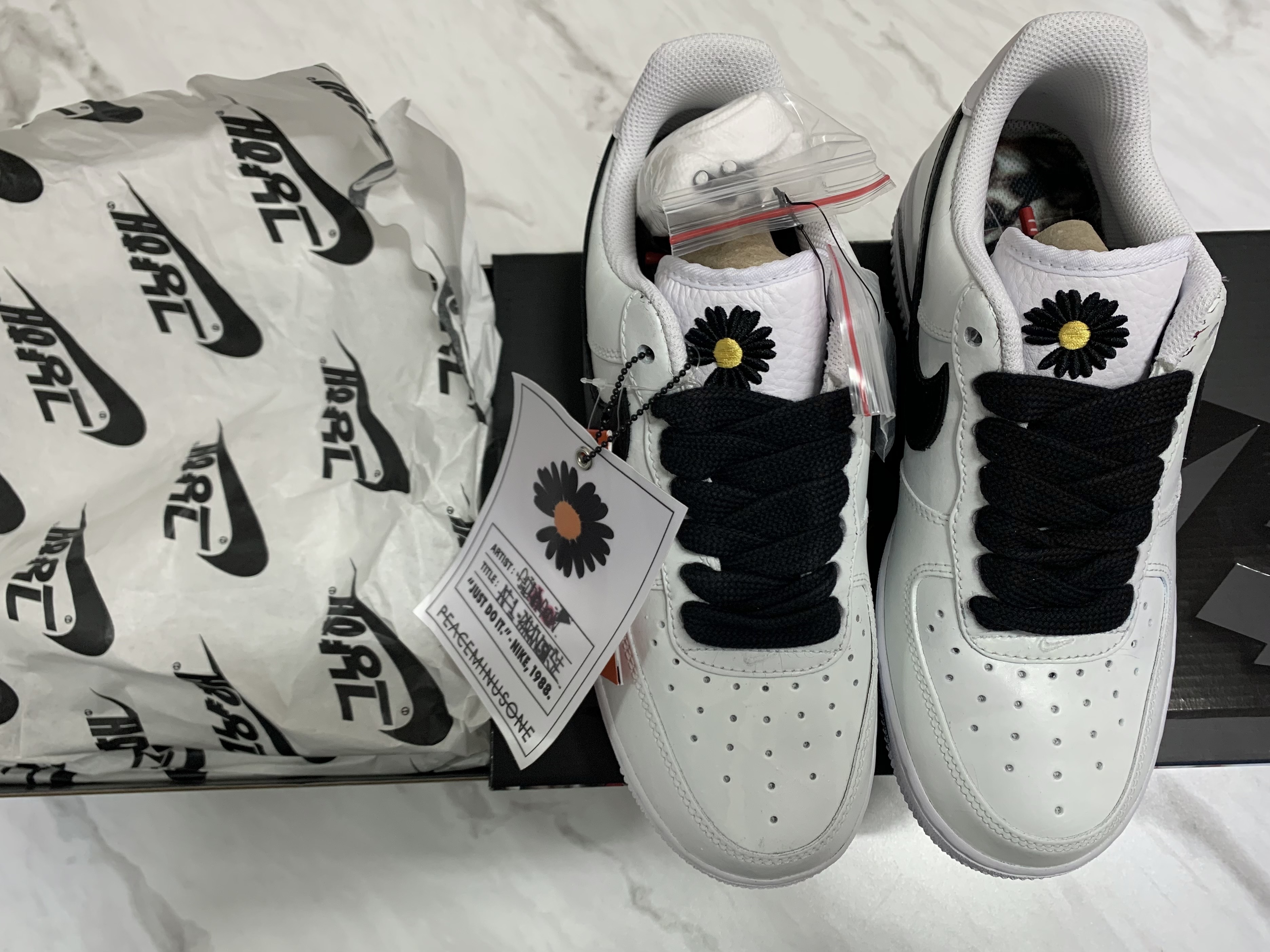 Nike x Peaceminusone Air Force 1 Low Para-Noise 2.0 착용 스타일 - 1