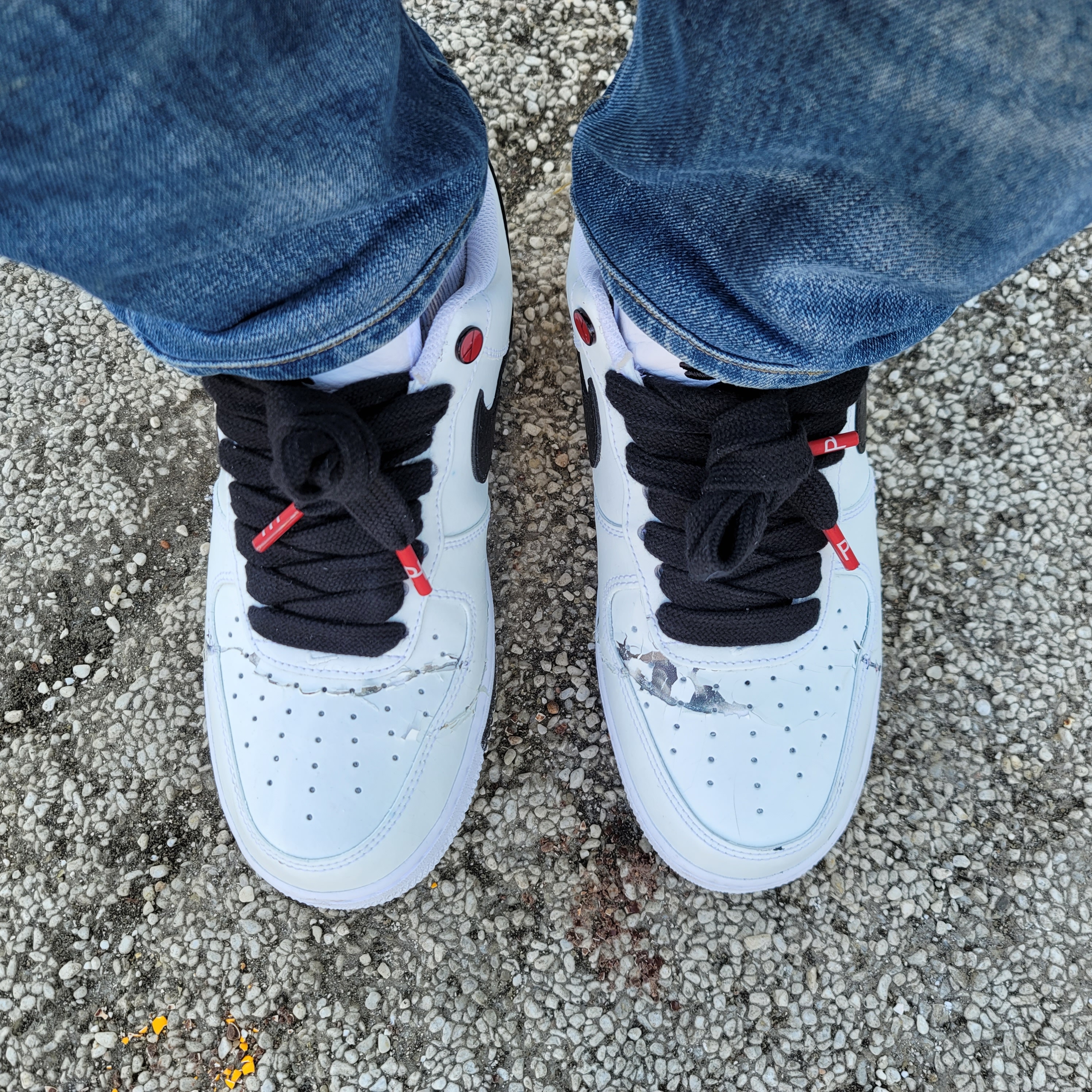 Nike x Peaceminusone Air Force 1 Low Para-Noise 2.0 착용 스타일 - 2