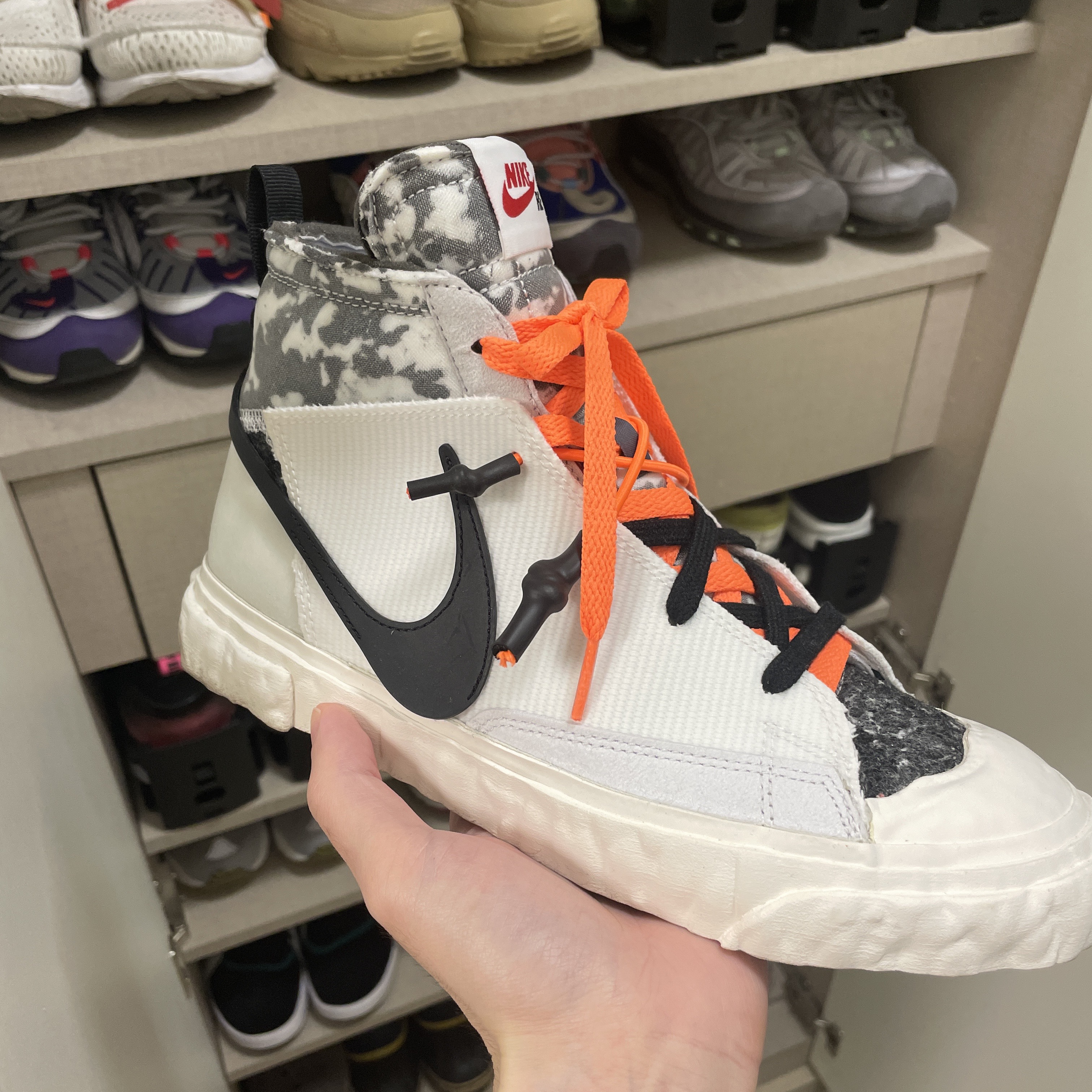 Nike x Readymade Blazer Mid White 착용 스타일 - 2