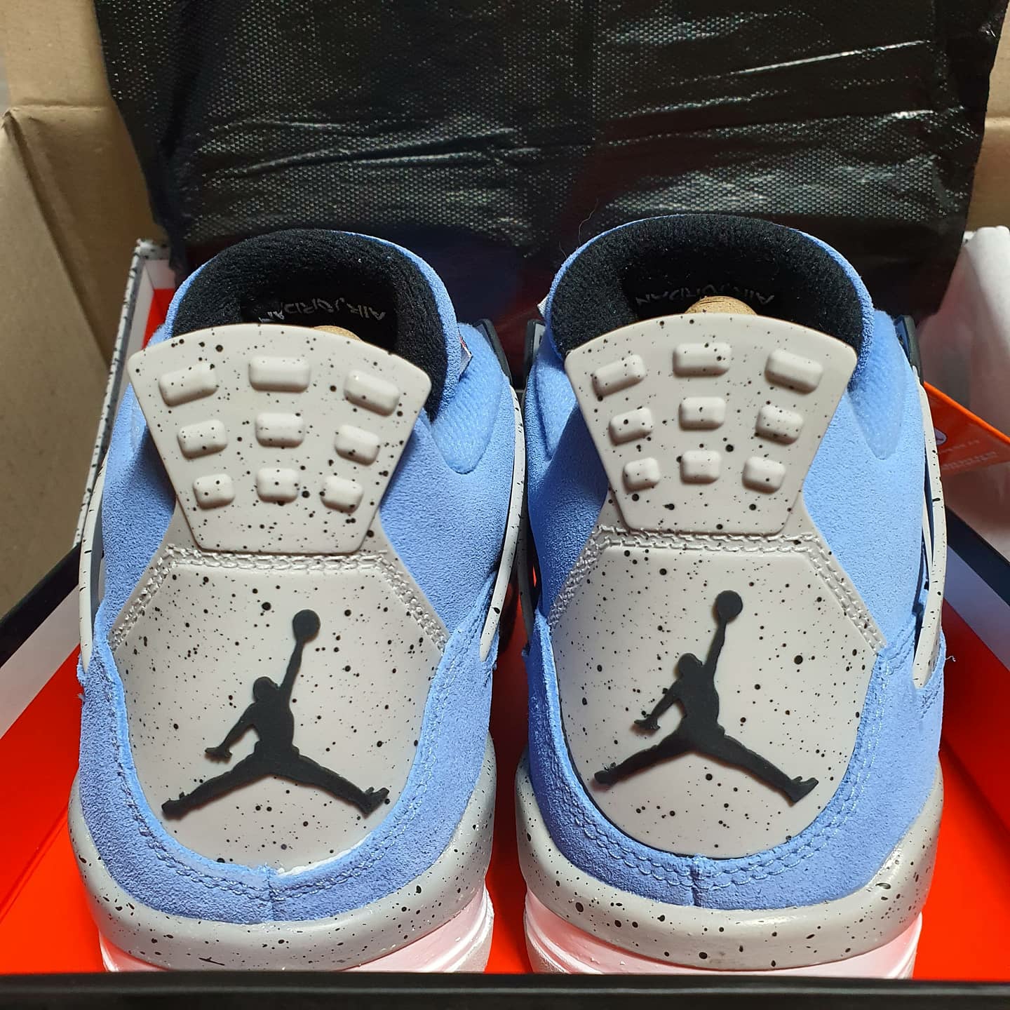 (GS) Jordan 4 Retro University Blue 착용 스타일 - 4
