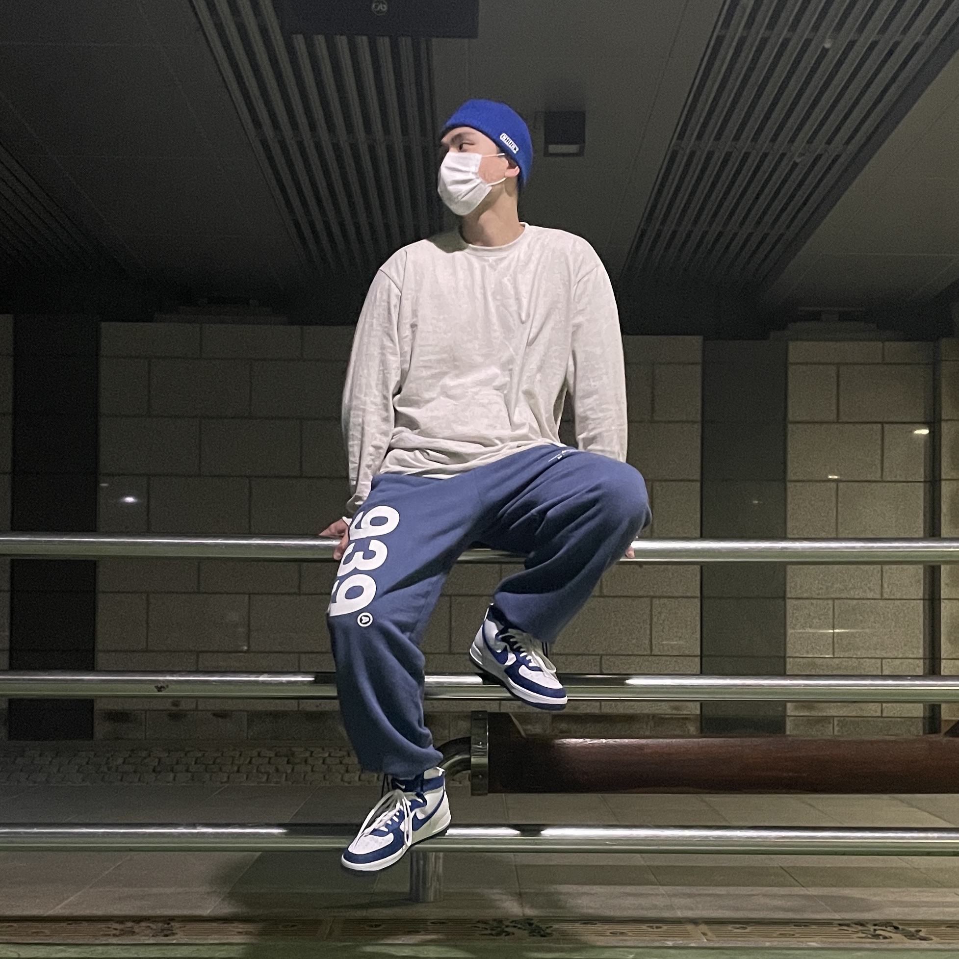 Nike Air Force 1 High '07 LV8 EMB Dodgers 착용 스타일 - 2
