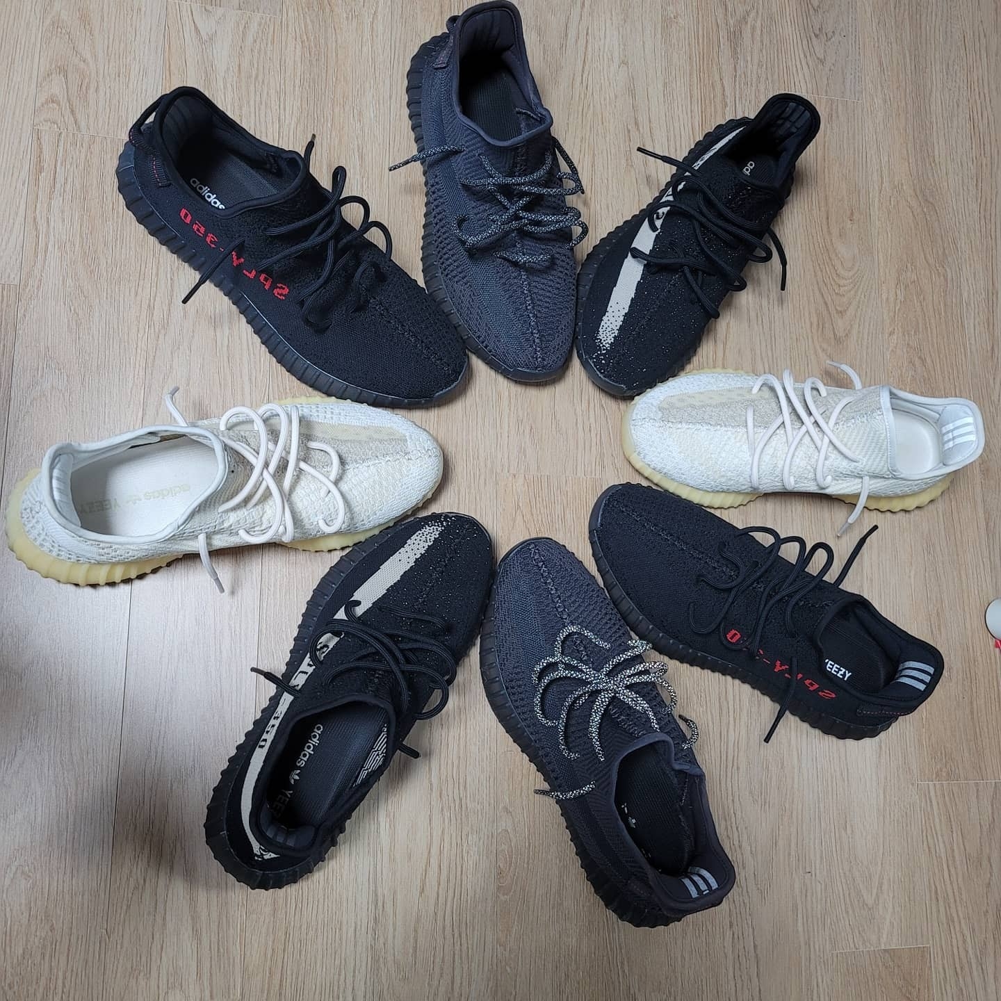 Adidas Yeezy Boost 350 V2 Natural, Adidas Yeezy Boost 350 V2 Core Black White 2016 착용 스타일