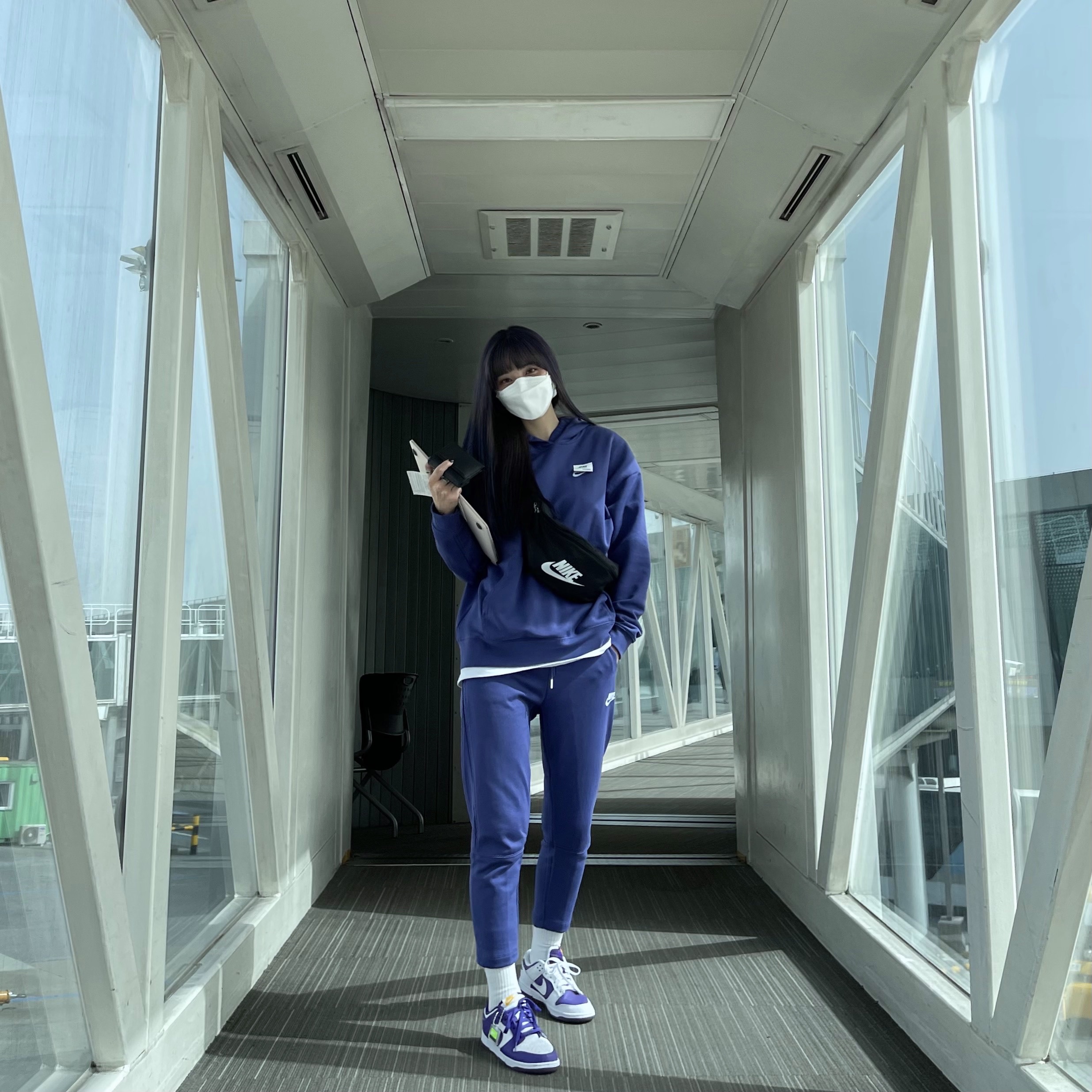 (W) Nike Dunk Low SE Flip 착용 스타일 - 1