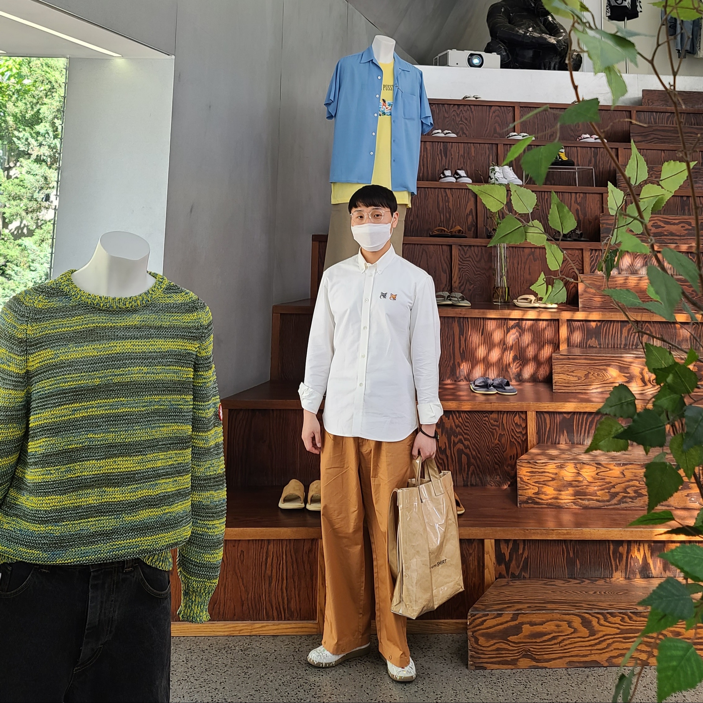 Maison Margiela Replica Paint Drop Sneakers 착용 스타일