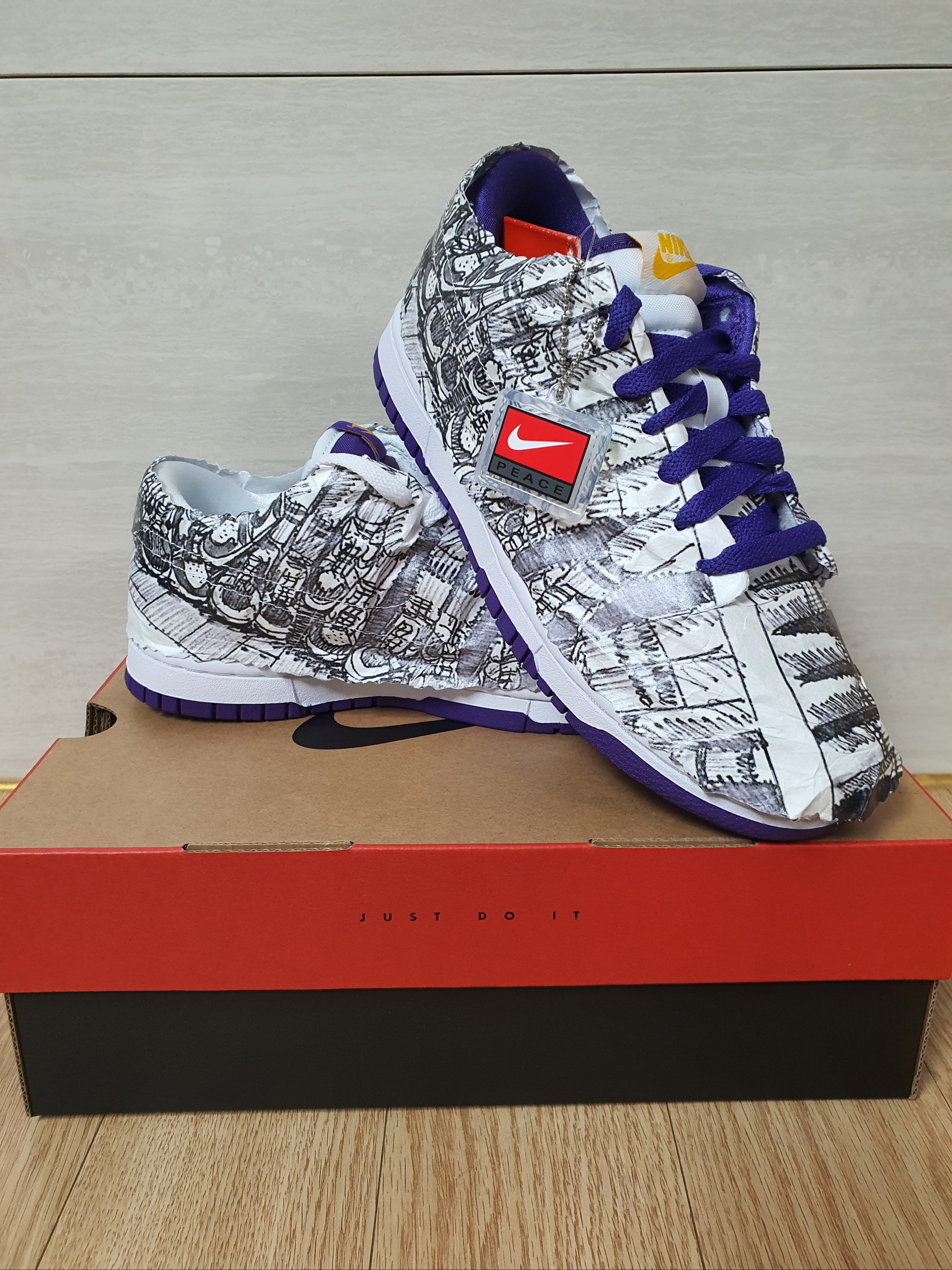 (W) Nike Dunk Low SE Flip 착용 스타일 - 1