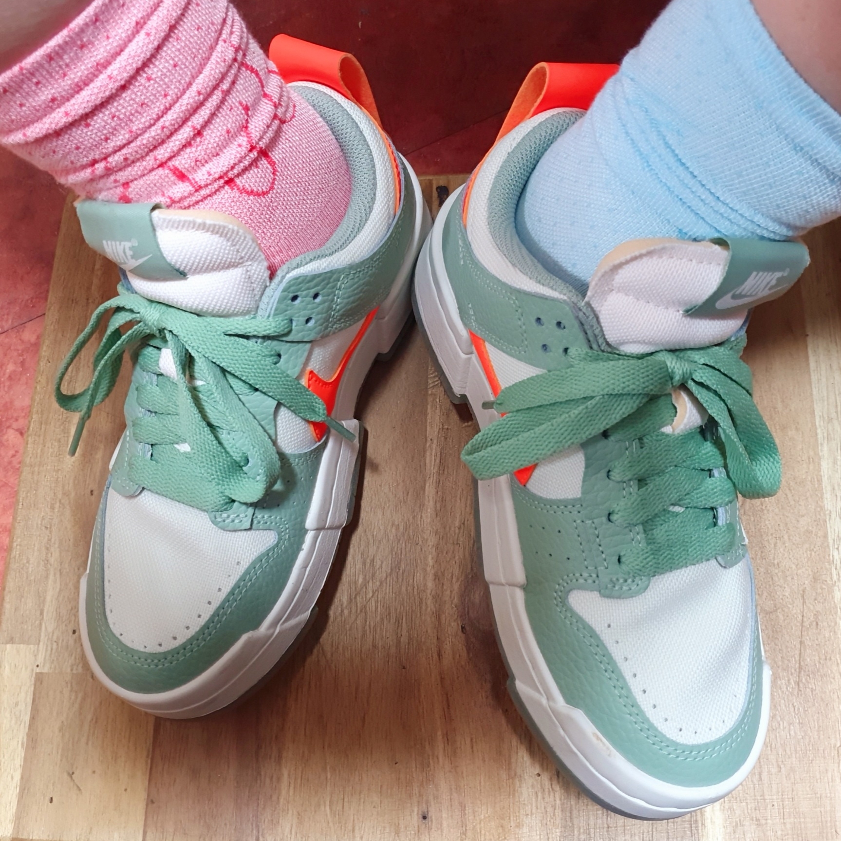 (W) Nike Dunk Low Disrupt Sea Glass 착용 스타일