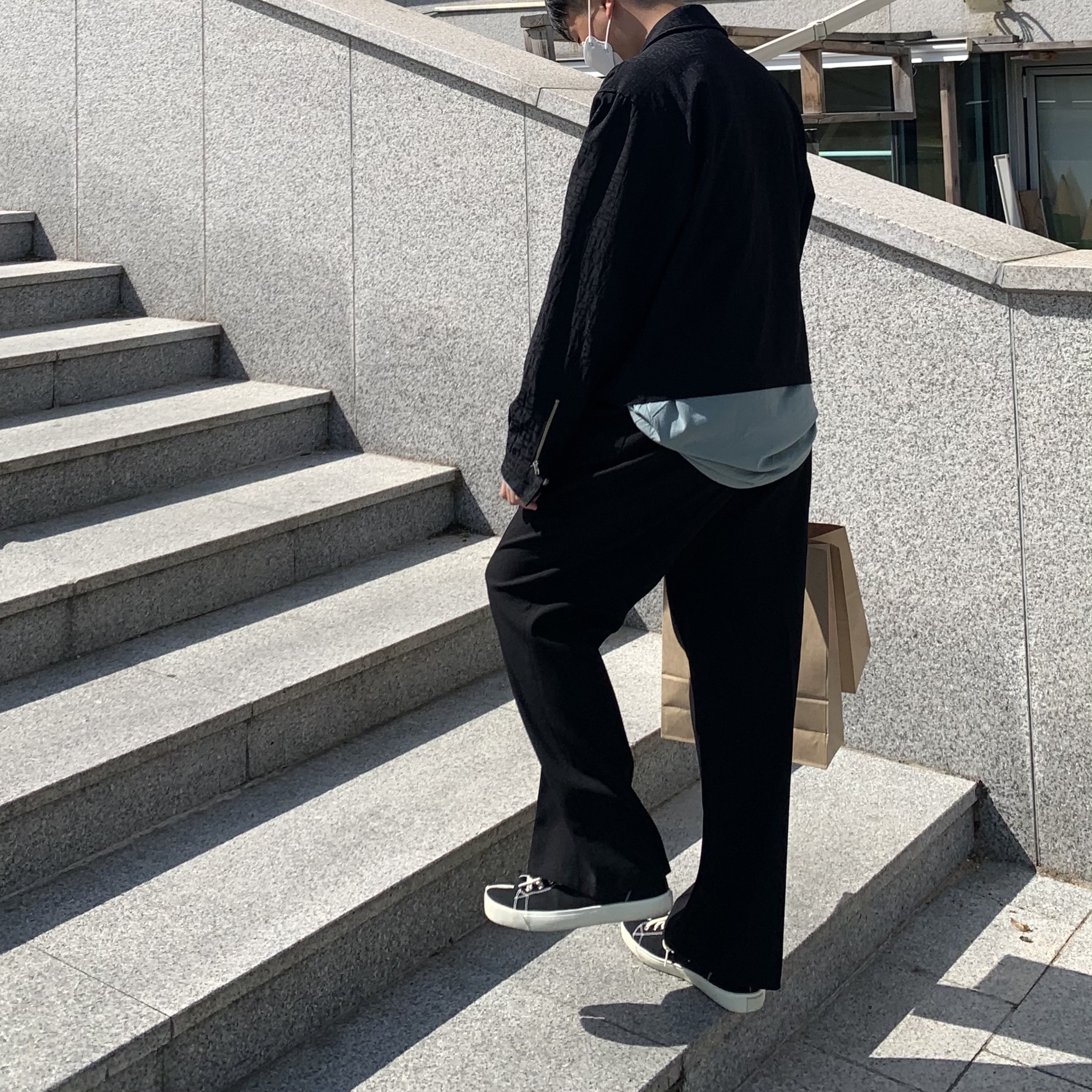 Maison Margiela Tabi Low Black ์ฐฉ์ฉ ์คํ์ผ