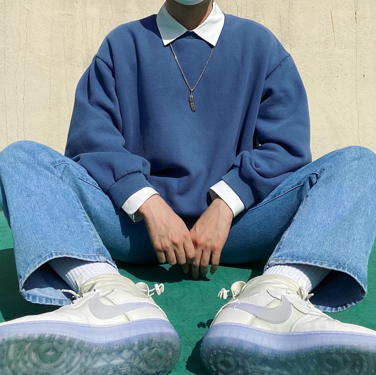 Nike Air Force 1 Gore-Tex High Phantom White, Nike Air Force 1 '07 Low White 착용 스타일