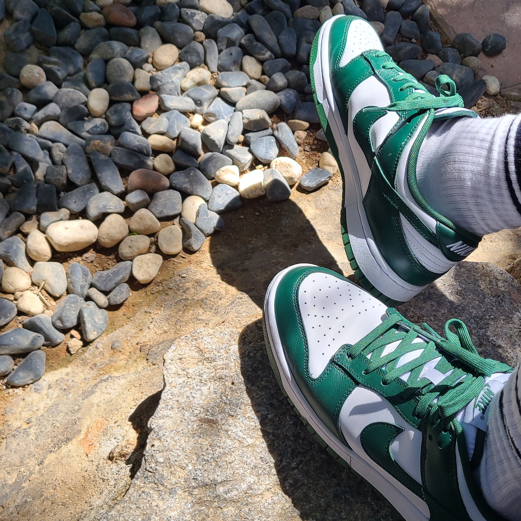 Nike Dunk Low Retro Varsity Green 착용 스타일 - 1