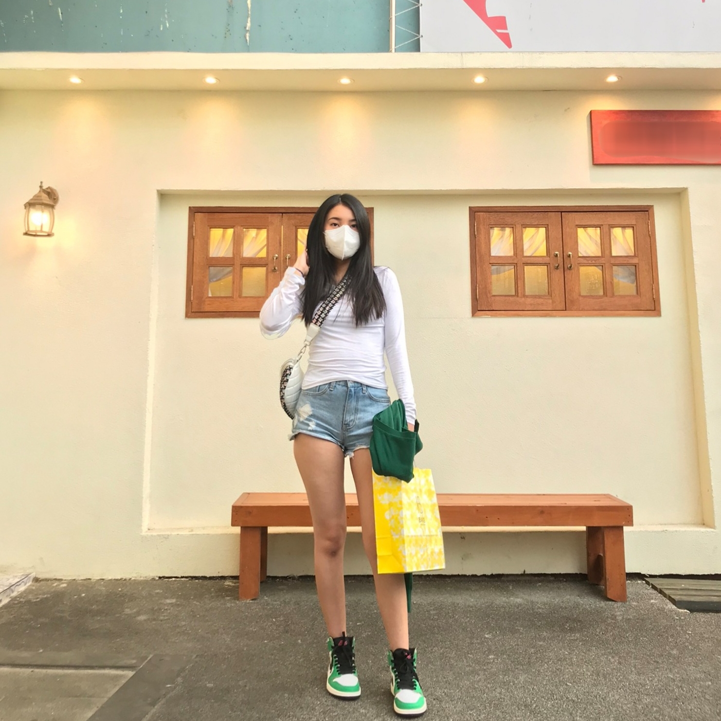 (W) Jordan 1 Retro High OG Lucky Green 착용 스타일