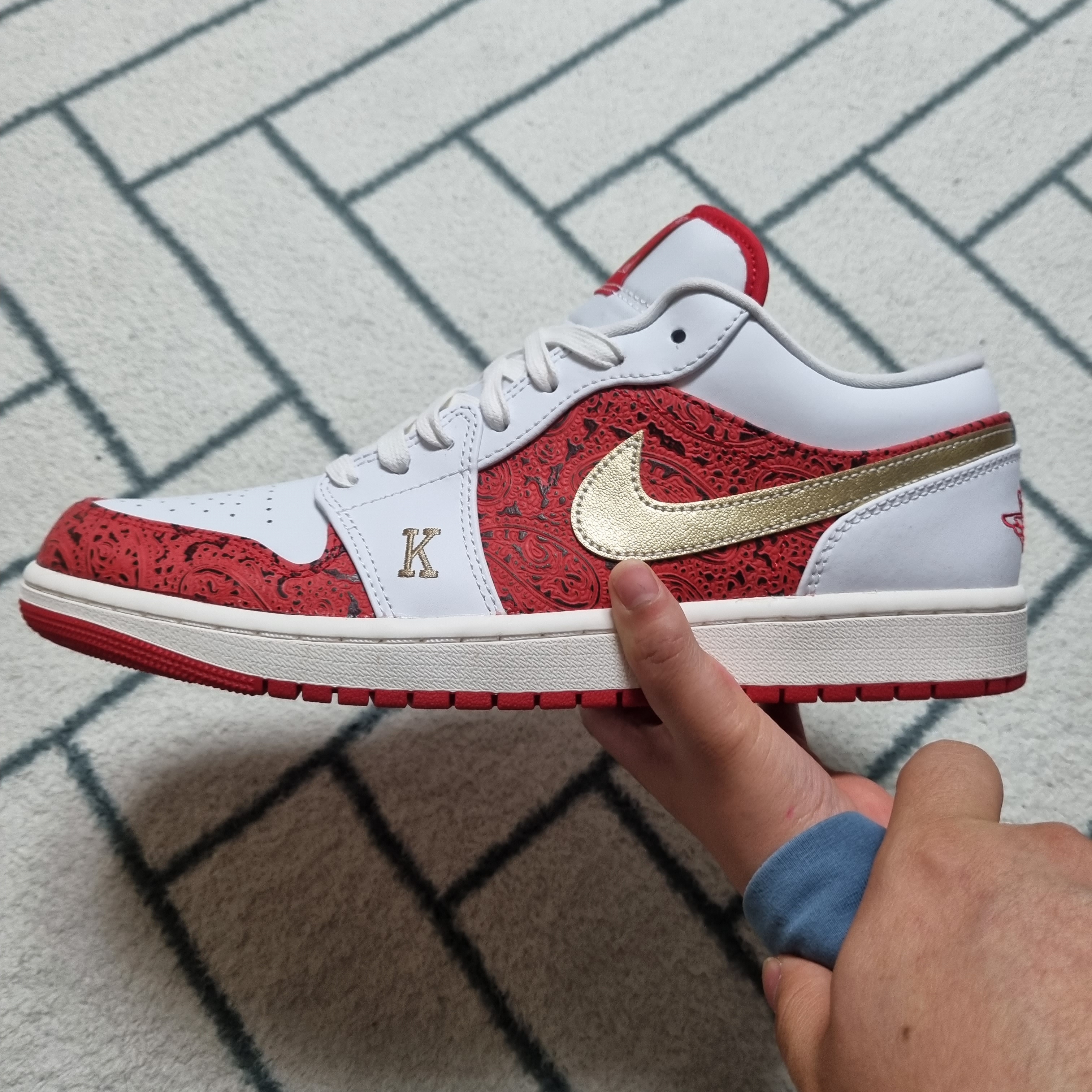 Jordan 1 Low SE Spades 착용 스타일 - 2
