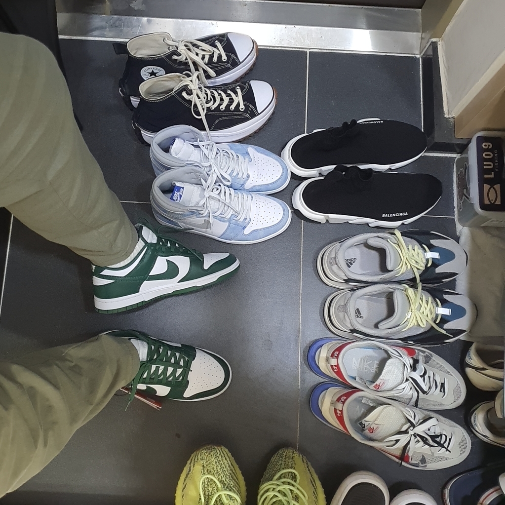 Nike Dunk Low Retro Varsity Green 착용 스타일 - 4