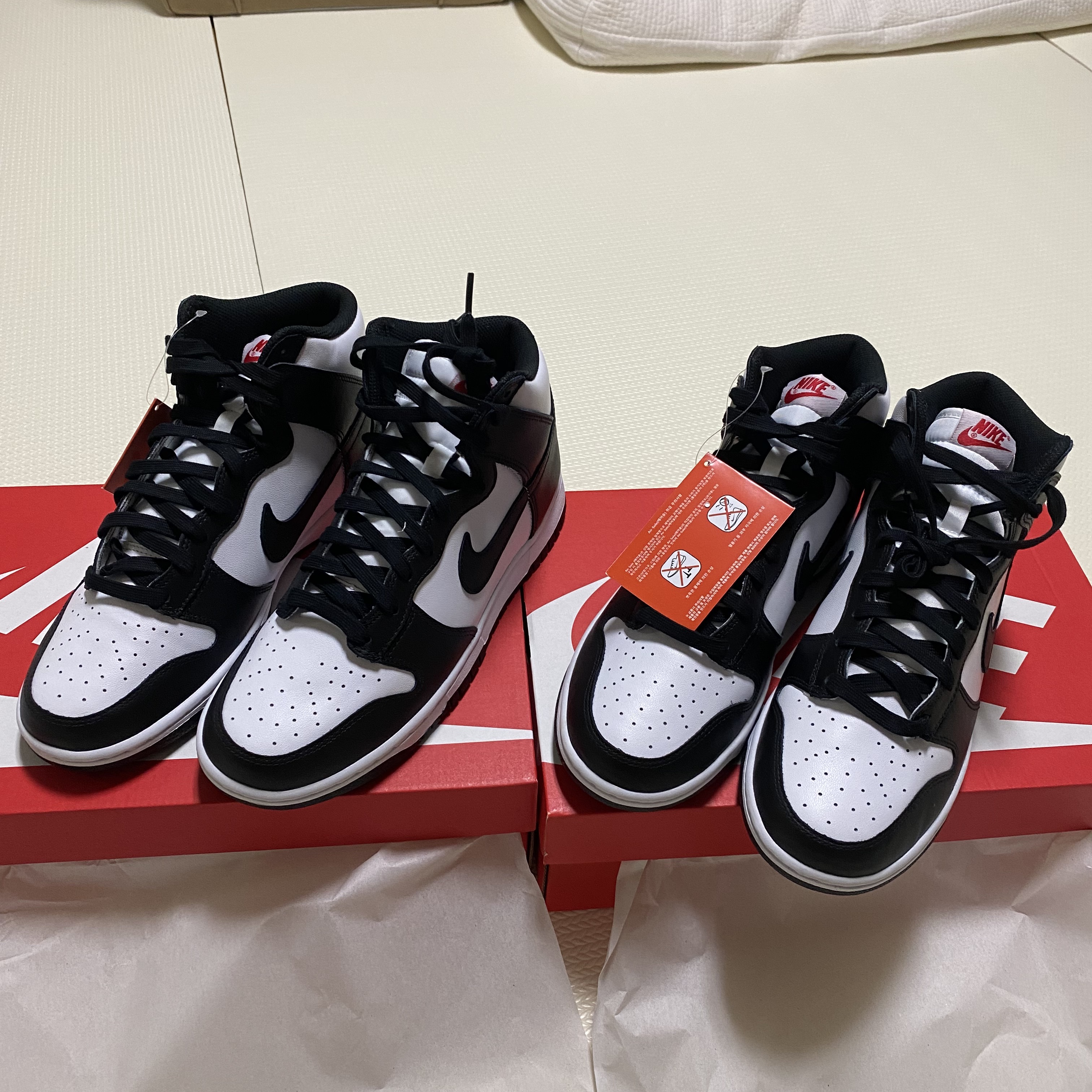 Nike Dunk High Retro Black and White 착용 스타일