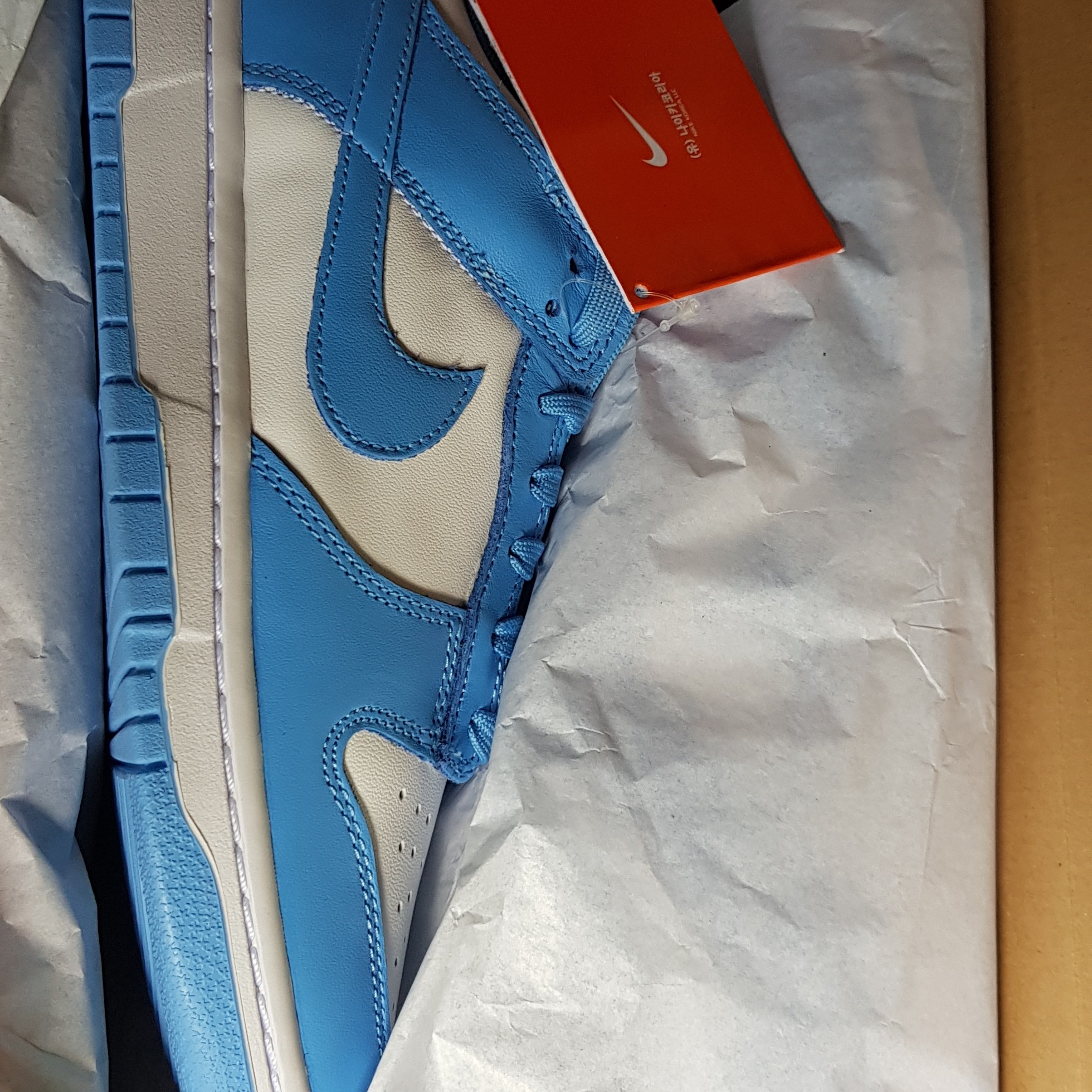Nike Dunk Low Retro University Blue 착용 스타일 - 2