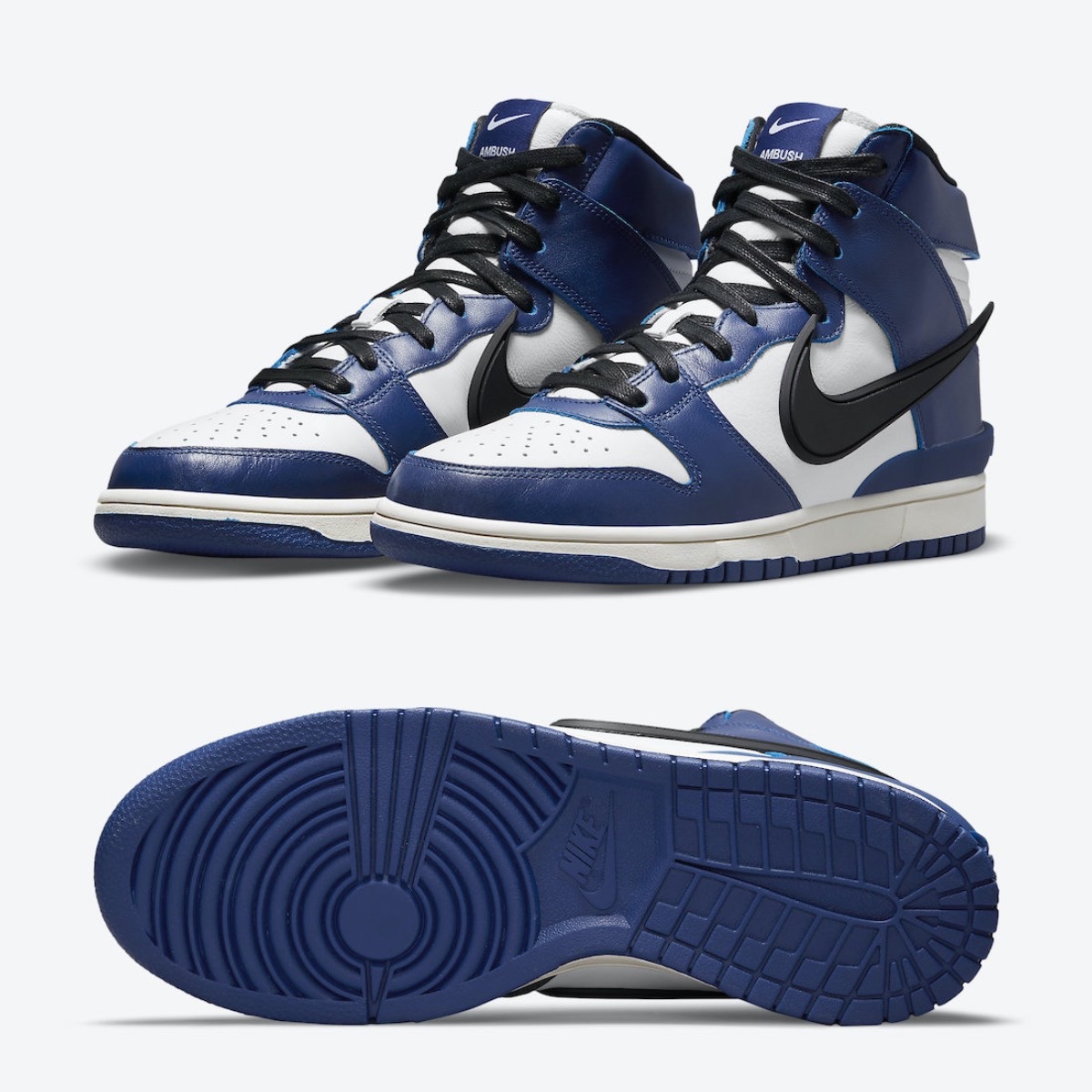Nike x Ambush Dunk High Deep Royal Blue, Nike x Ambush Dunk High Black 착용 스타일 - 2