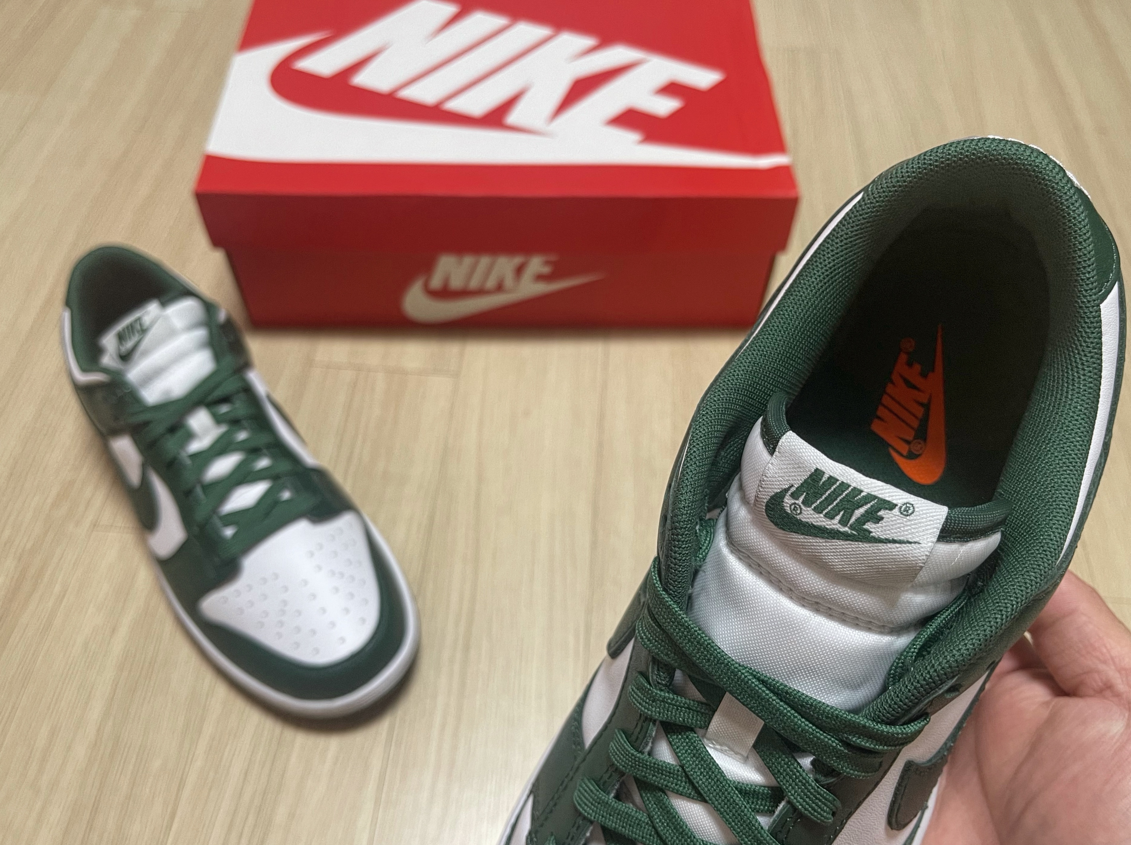 Nike Dunk Low Retro Varsity Green 착용 스타일 - 4