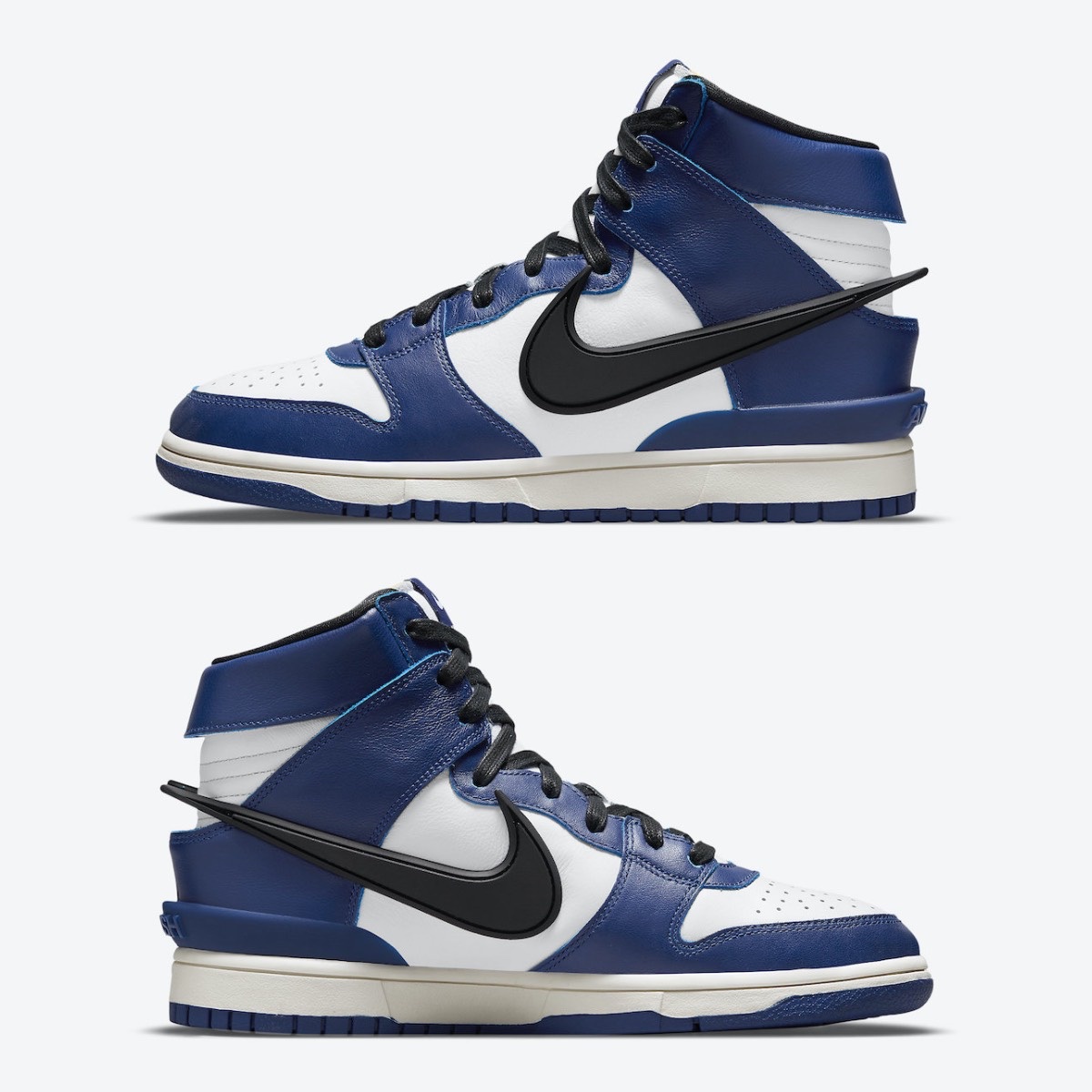 Nike x Ambush Dunk High Deep Royal Blue, Nike x Ambush Dunk High Black 착용 스타일 - 3