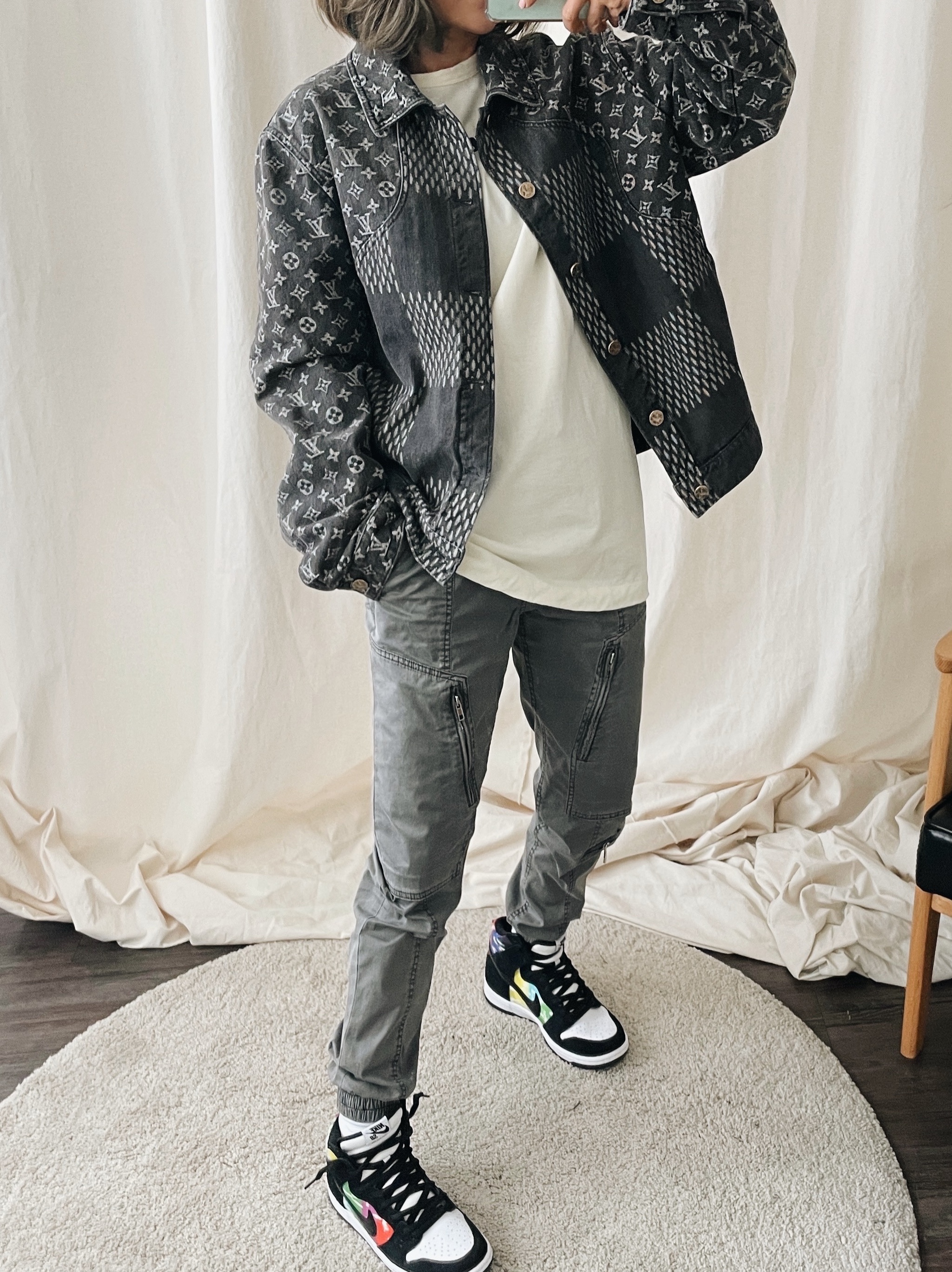 Nike SB Dunk High Pro Test Pattern 착용 스타일 - 3
