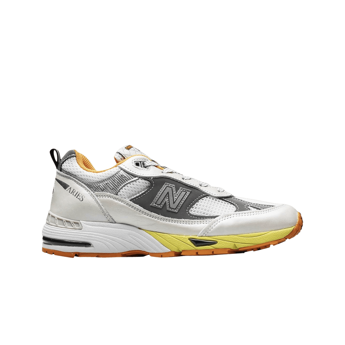 (W) 뉴발란스 x 에리즈 991 메이드 인 UK 오렌지 실버((W) New Balance x Aries 991 Made in UK Orange Silver)