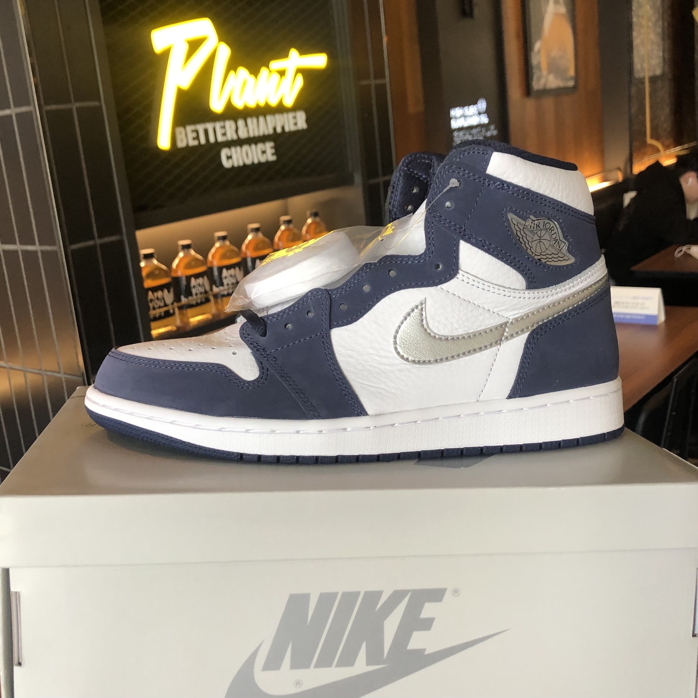 Jordan 1 Retro High OG CO.JP Midnight Navy, (GS) Jordan 1 Retro High OG CO.JP Midnight Navy 착용 스타일
