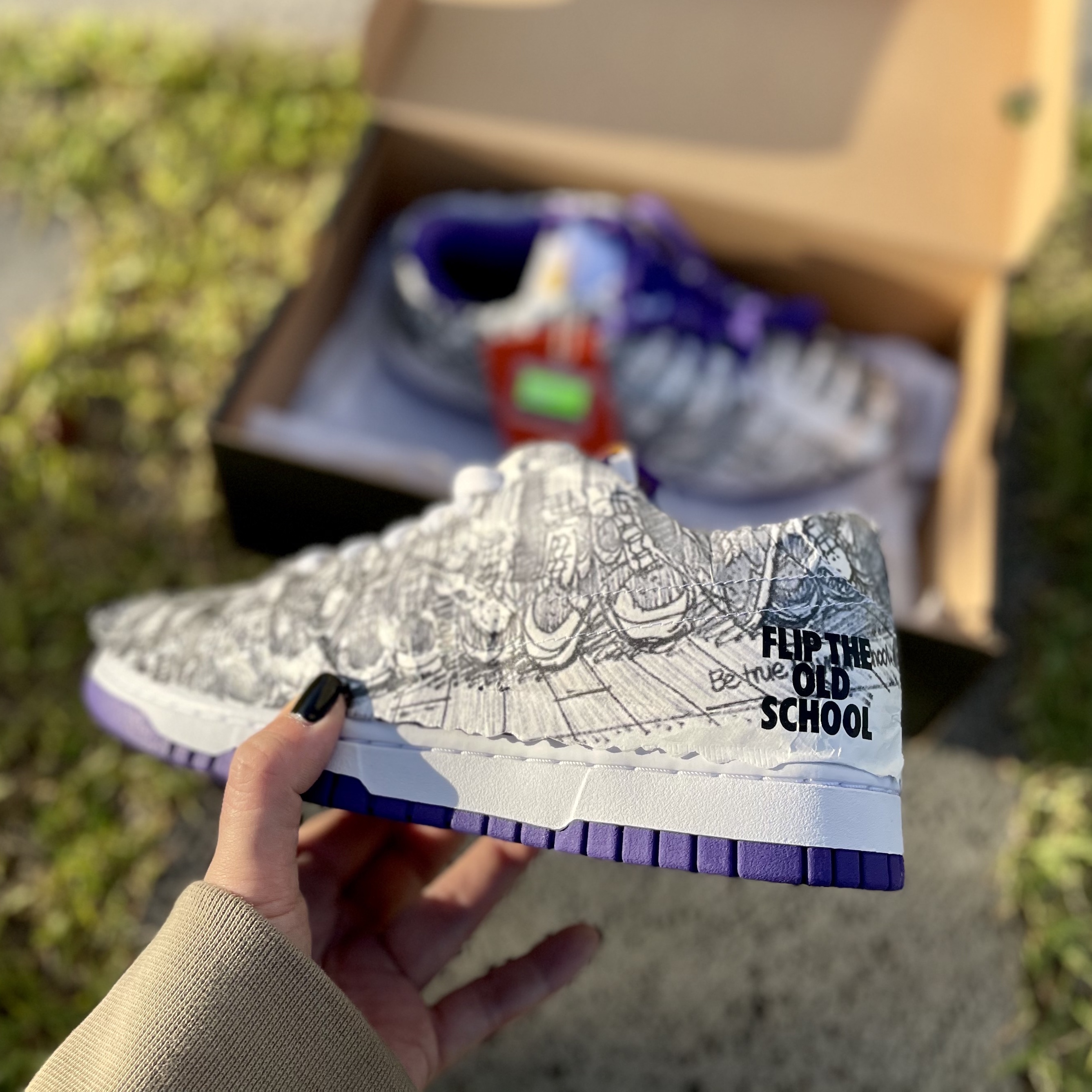 (W) Nike Dunk Low SE Flip 착용 스타일
