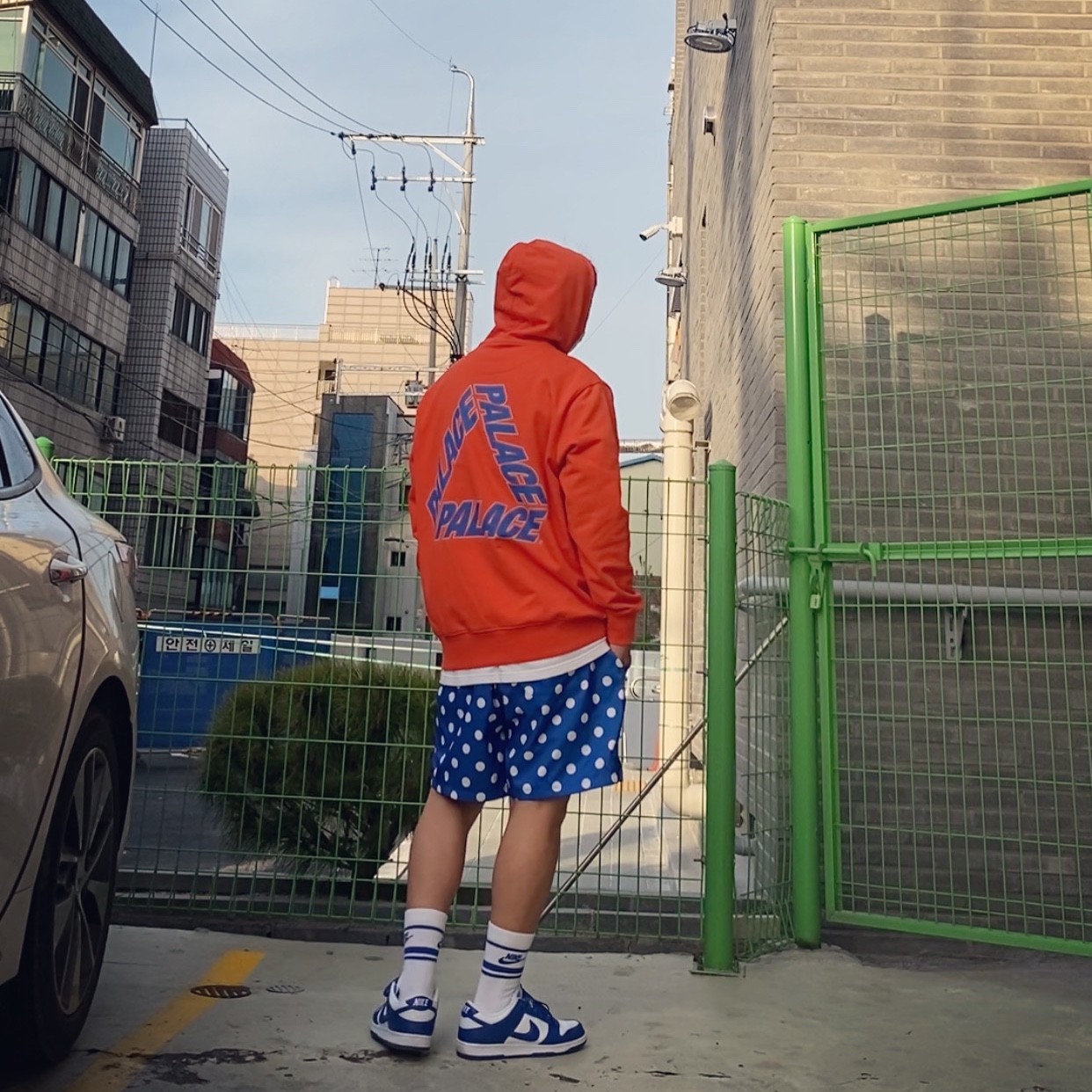 Palace P3 Team Hood Dark Orange - 20FW, Nike Dunk Low SP Kentucky 2020 착용 스타일