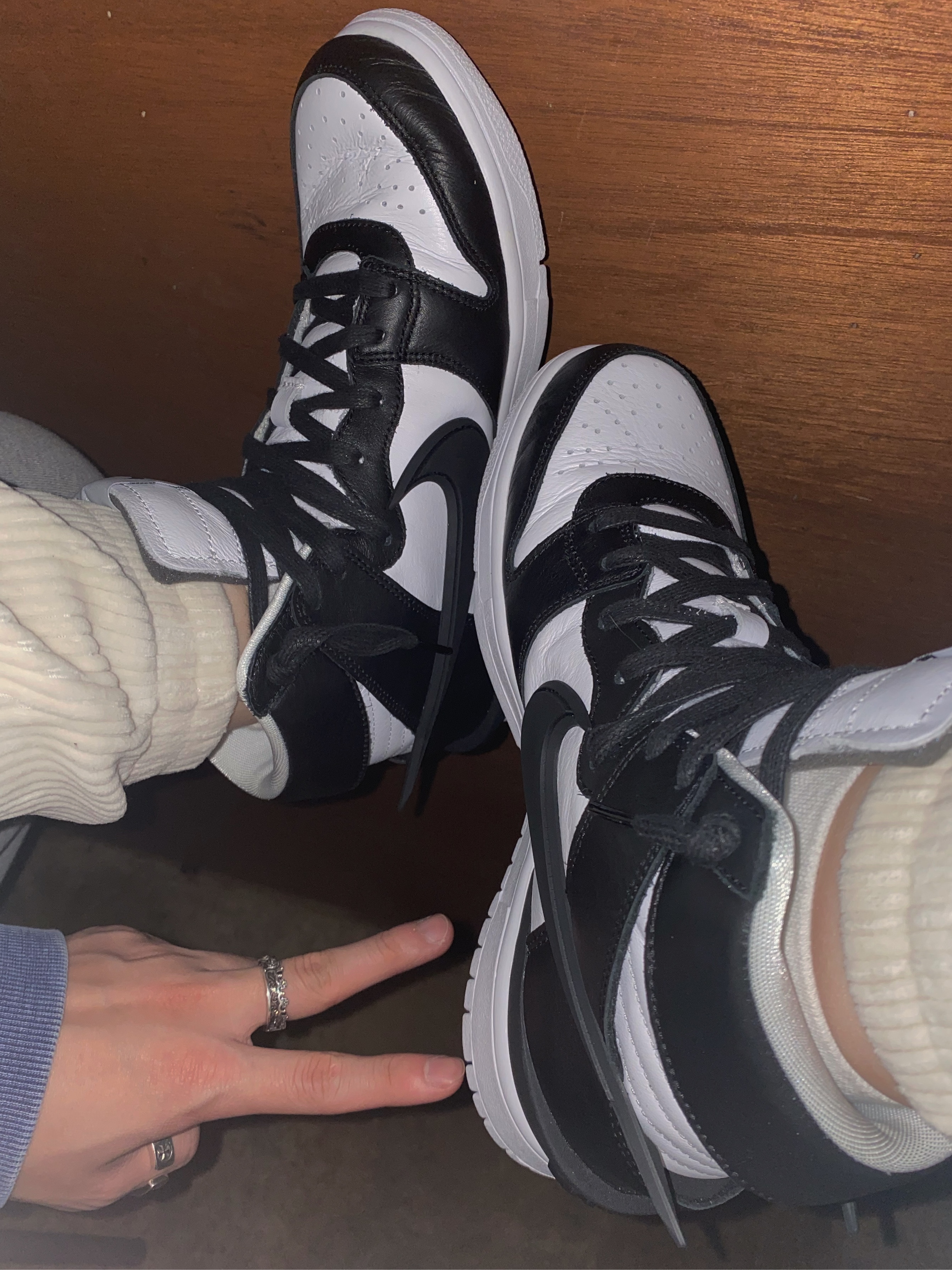Nike x Ambush Dunk High Black 착용 스타일