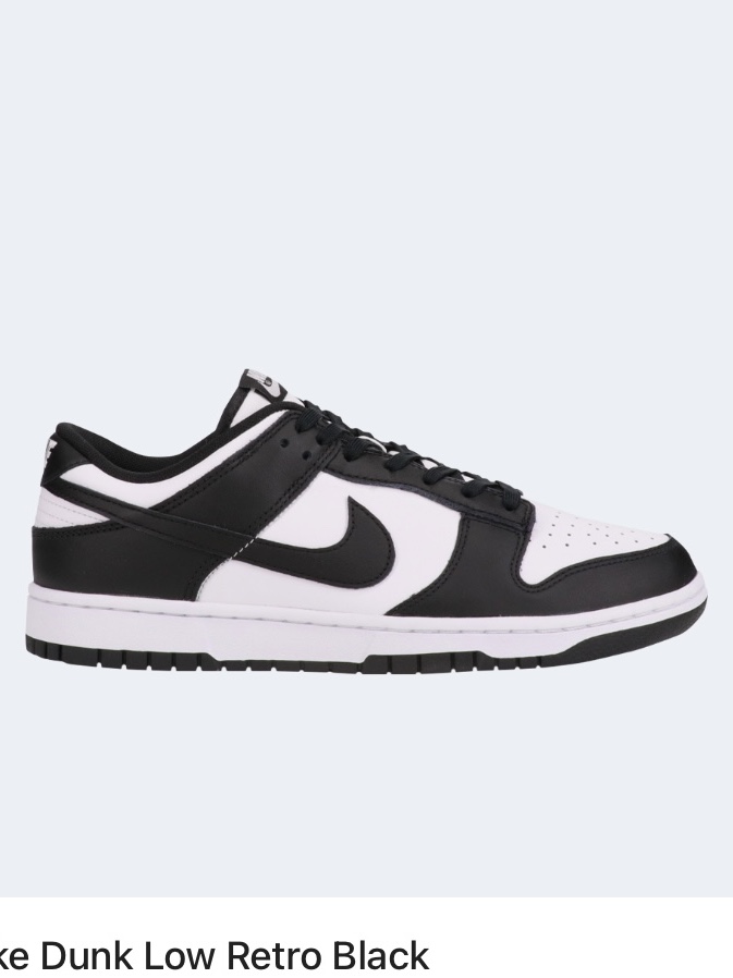 Nike Dunk Low Retro Black, (W) Nike Dunk Low Black 착용 스타일 - 1